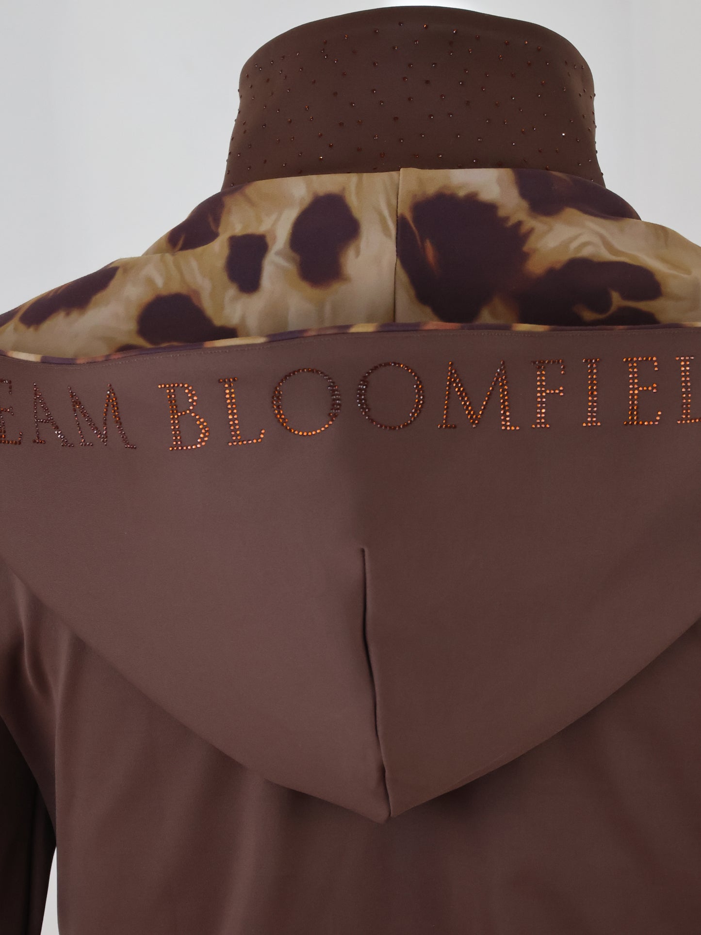 Mini Brown Jacket With Leopard Detail