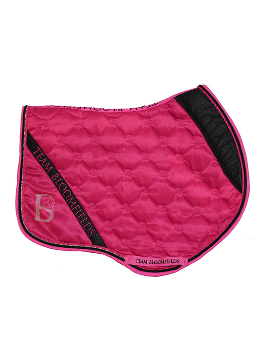 Hot Pink & Black Glitter Jump Saddle Pad