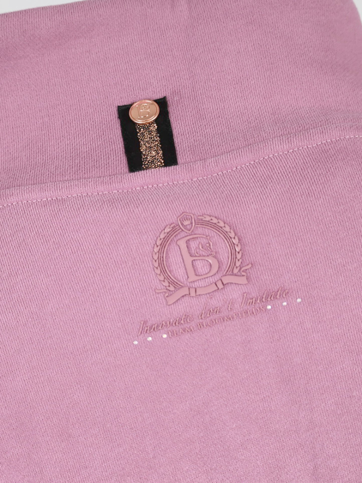 Vanessa V Neck Adult's Top In Tri-Colour Pink, Cream & Grey