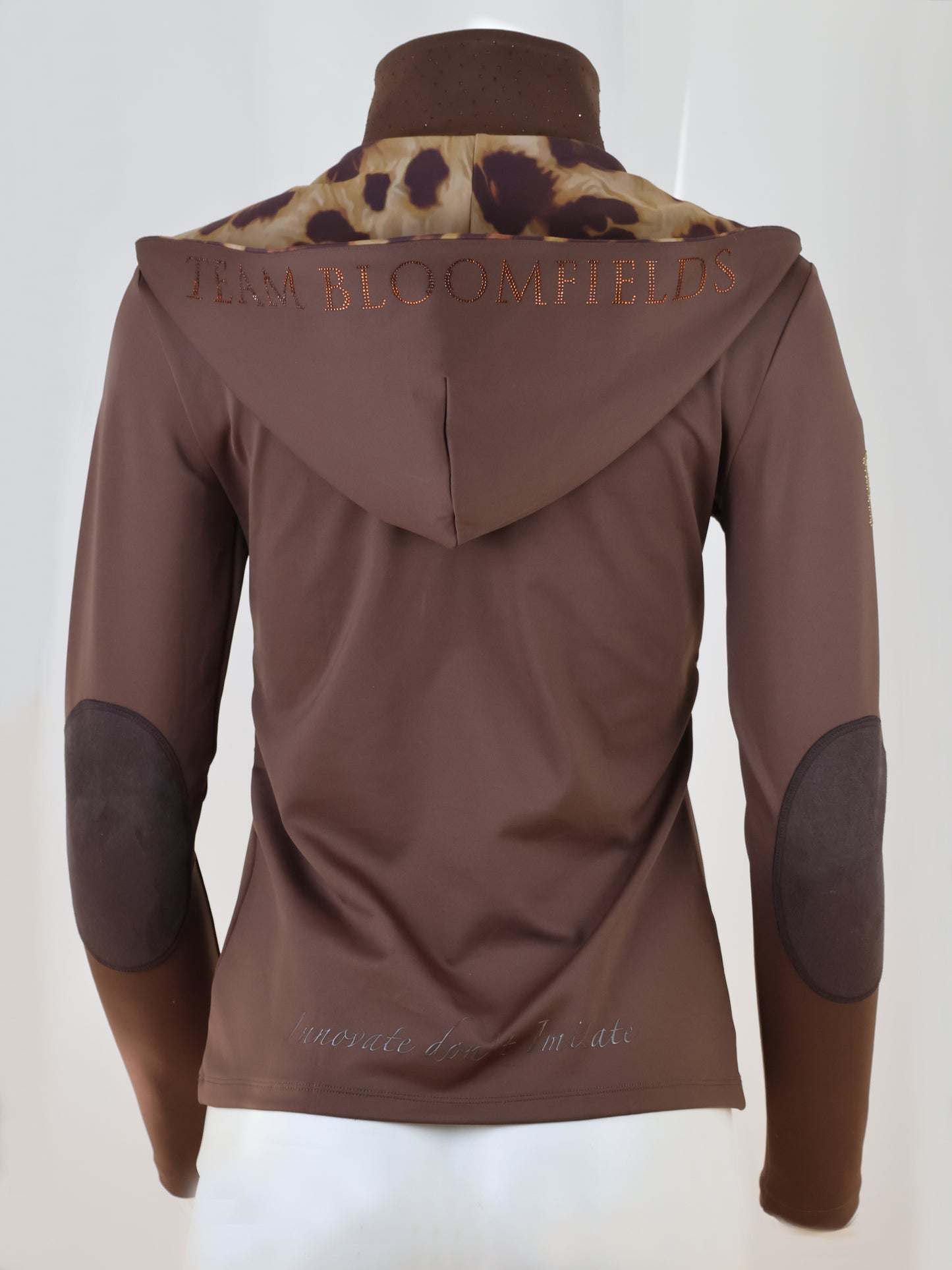 Mini Brown Jacket With Leopard Detail