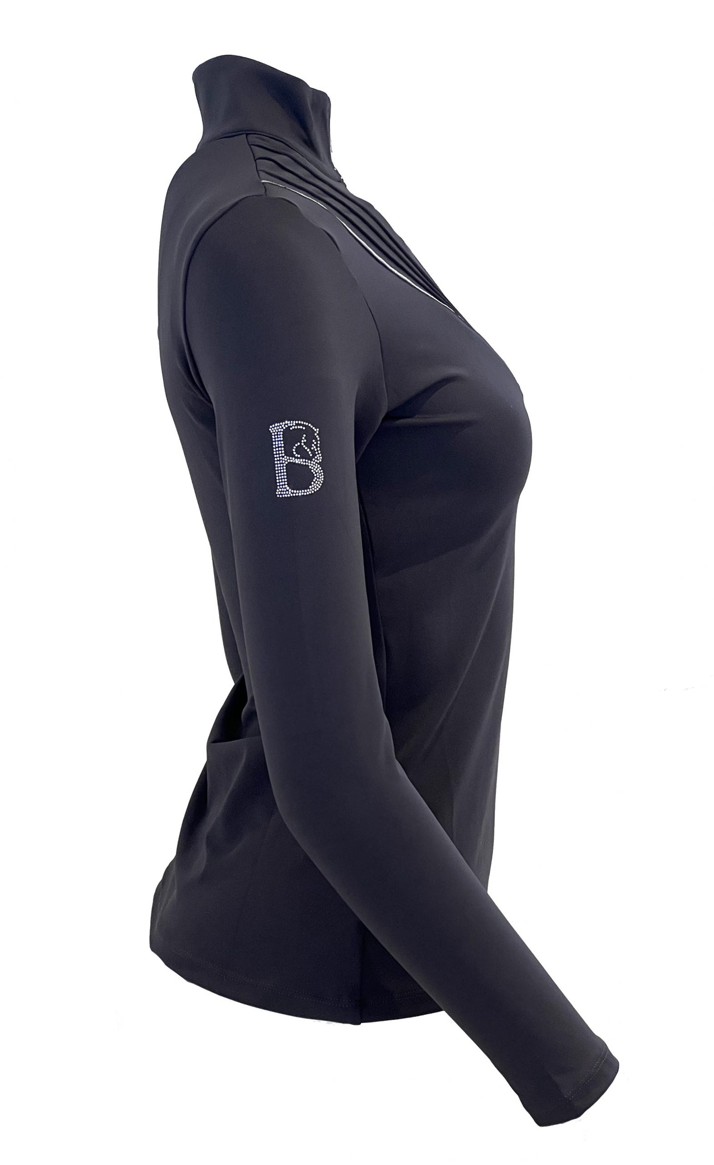 Maya Gun Metal Grey Pleated Base Layer