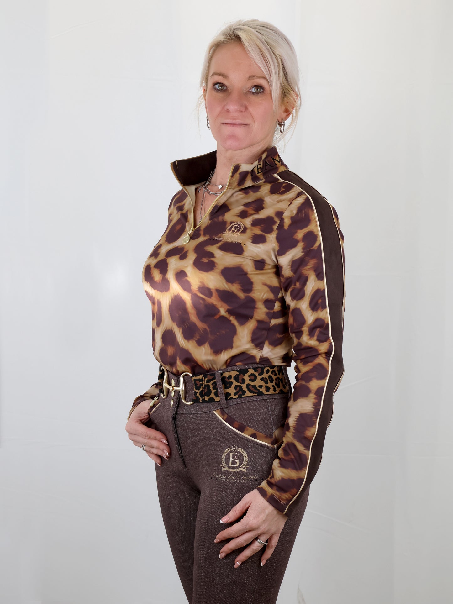 Leopard Print Long Sleeve Base Layer