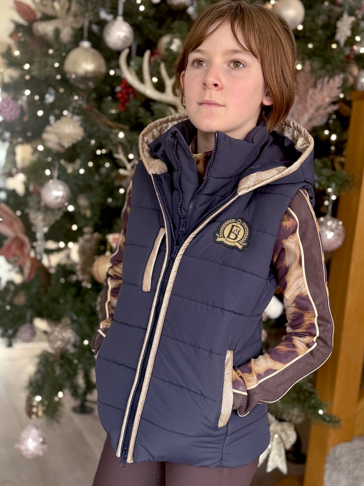 Legacy Mini Navy & Champagne Gilet