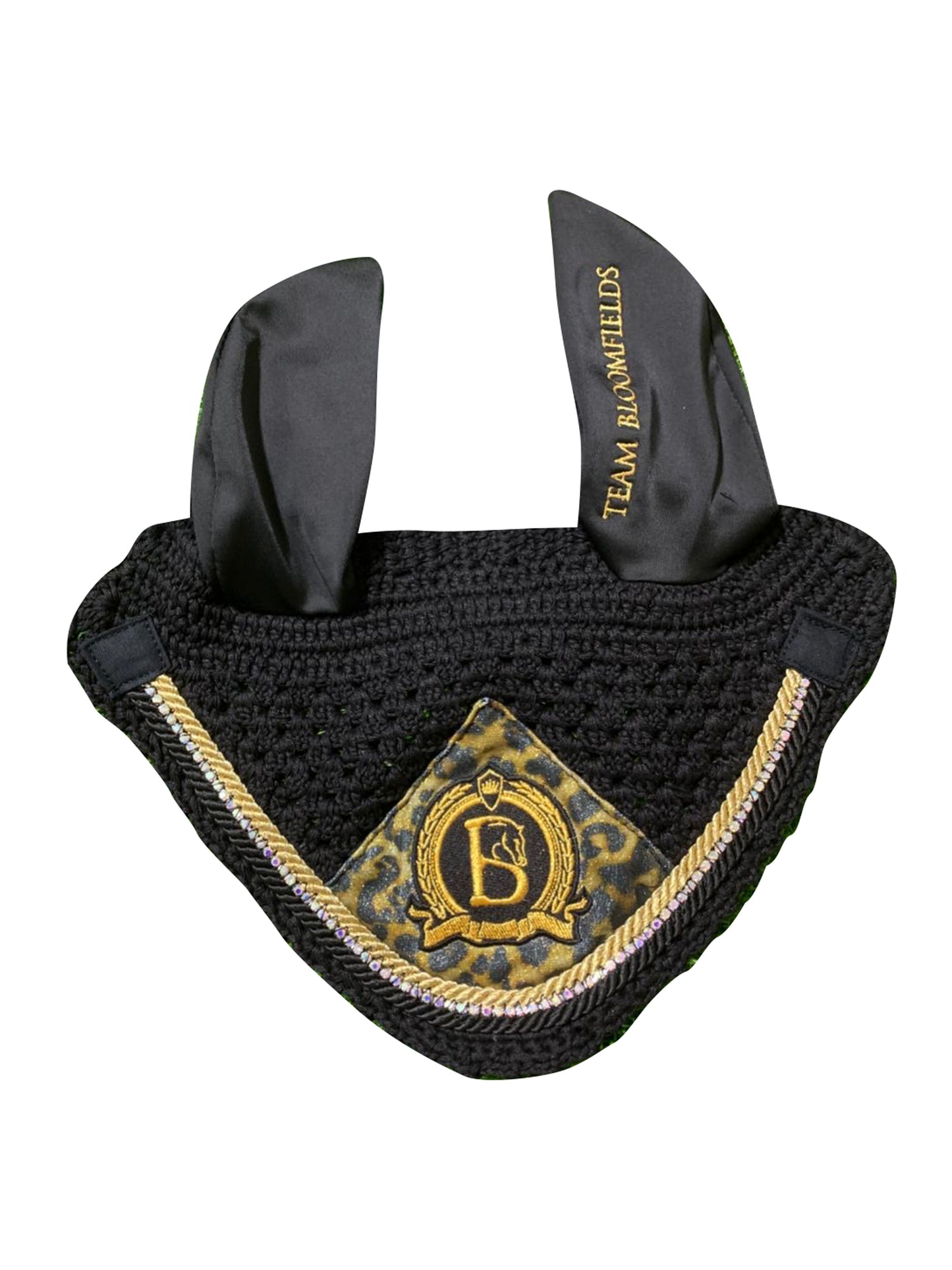 Black & Leopard Print Bonnet