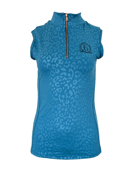 Leonora Peacock Leopard Print Sleeveless Base Layer