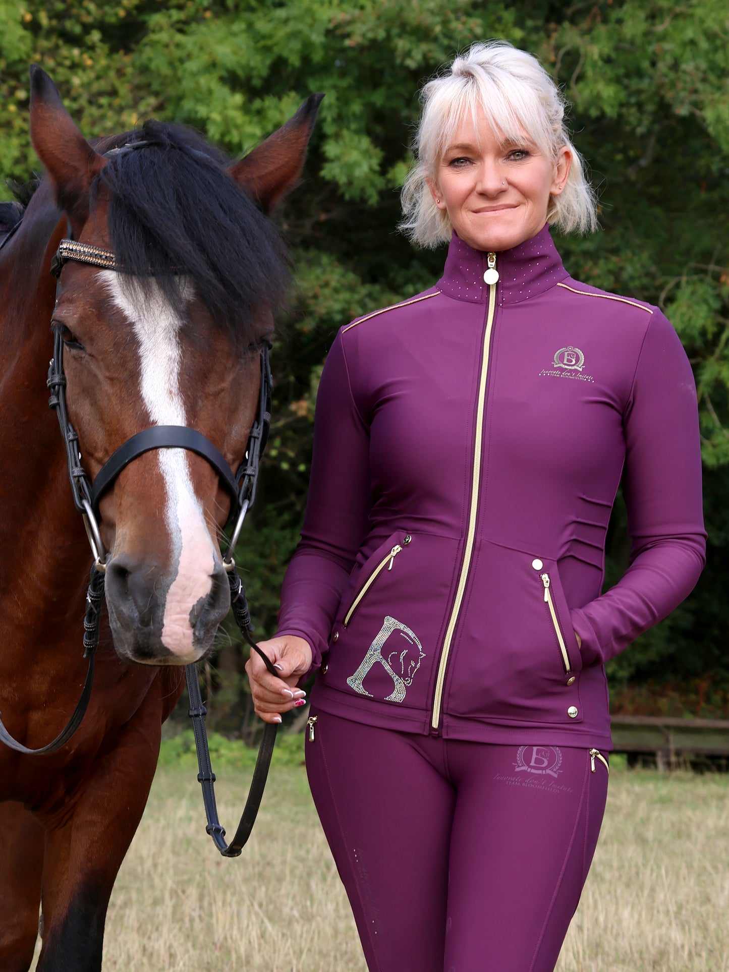 Maya Mulberry Training Jacket