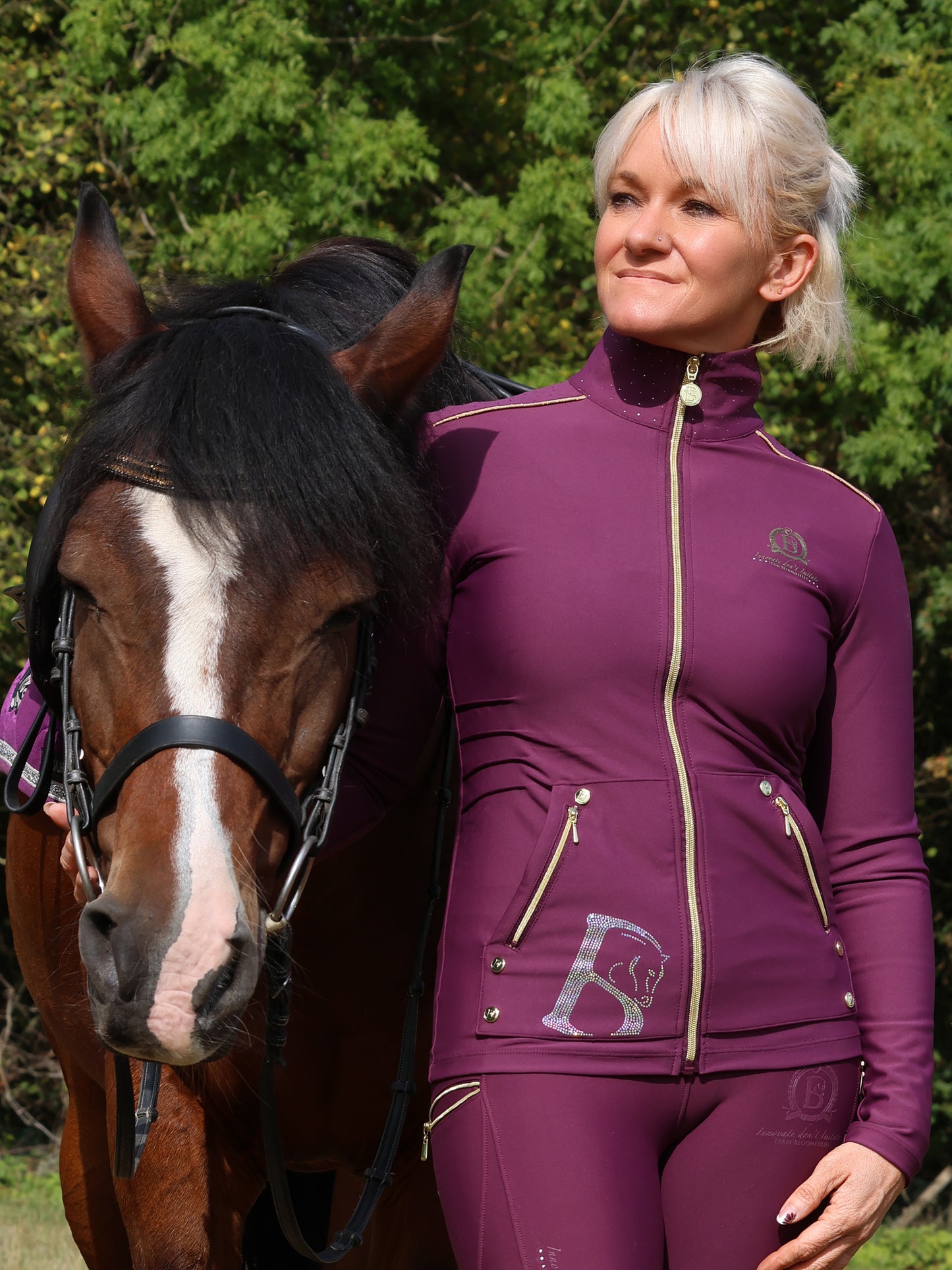 Maya Mulberry Training Jacket