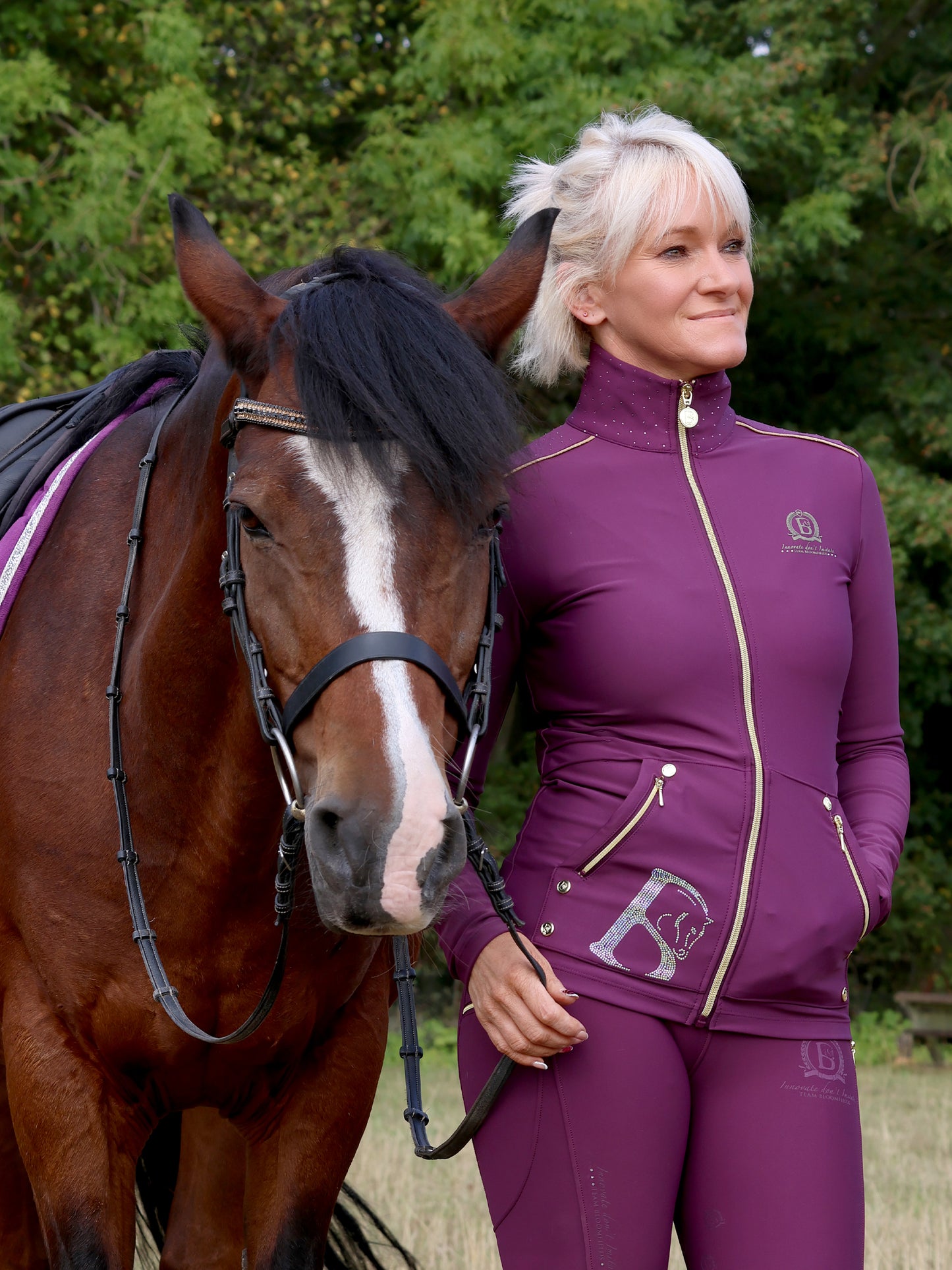 Maya Mulberry Training Jacket
