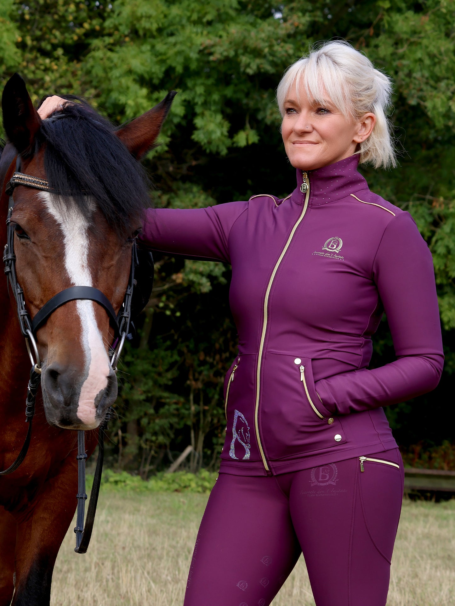 Maya Mulberry Training Jacket