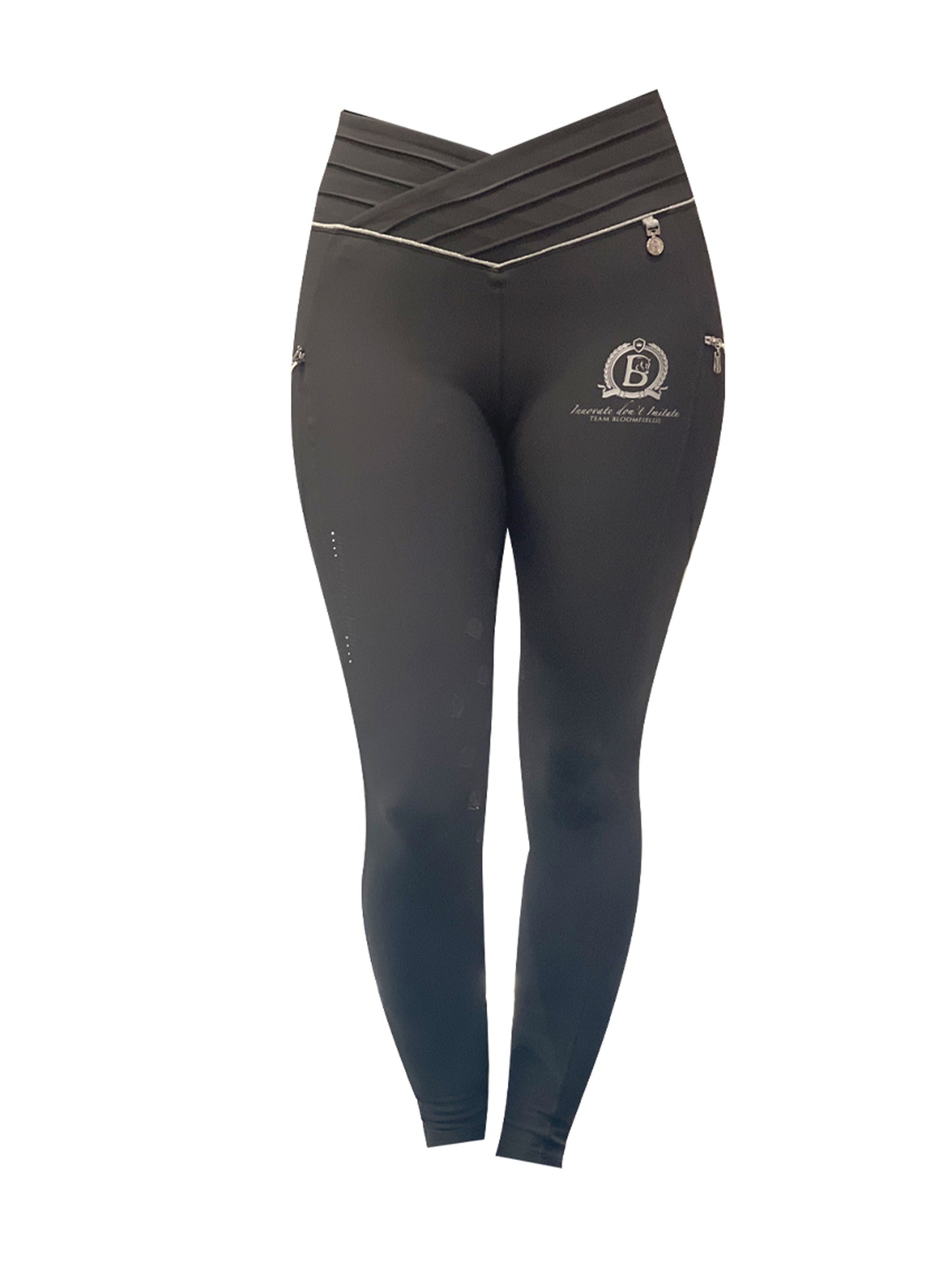 Maya Ultra High Pleated Grey Leggings