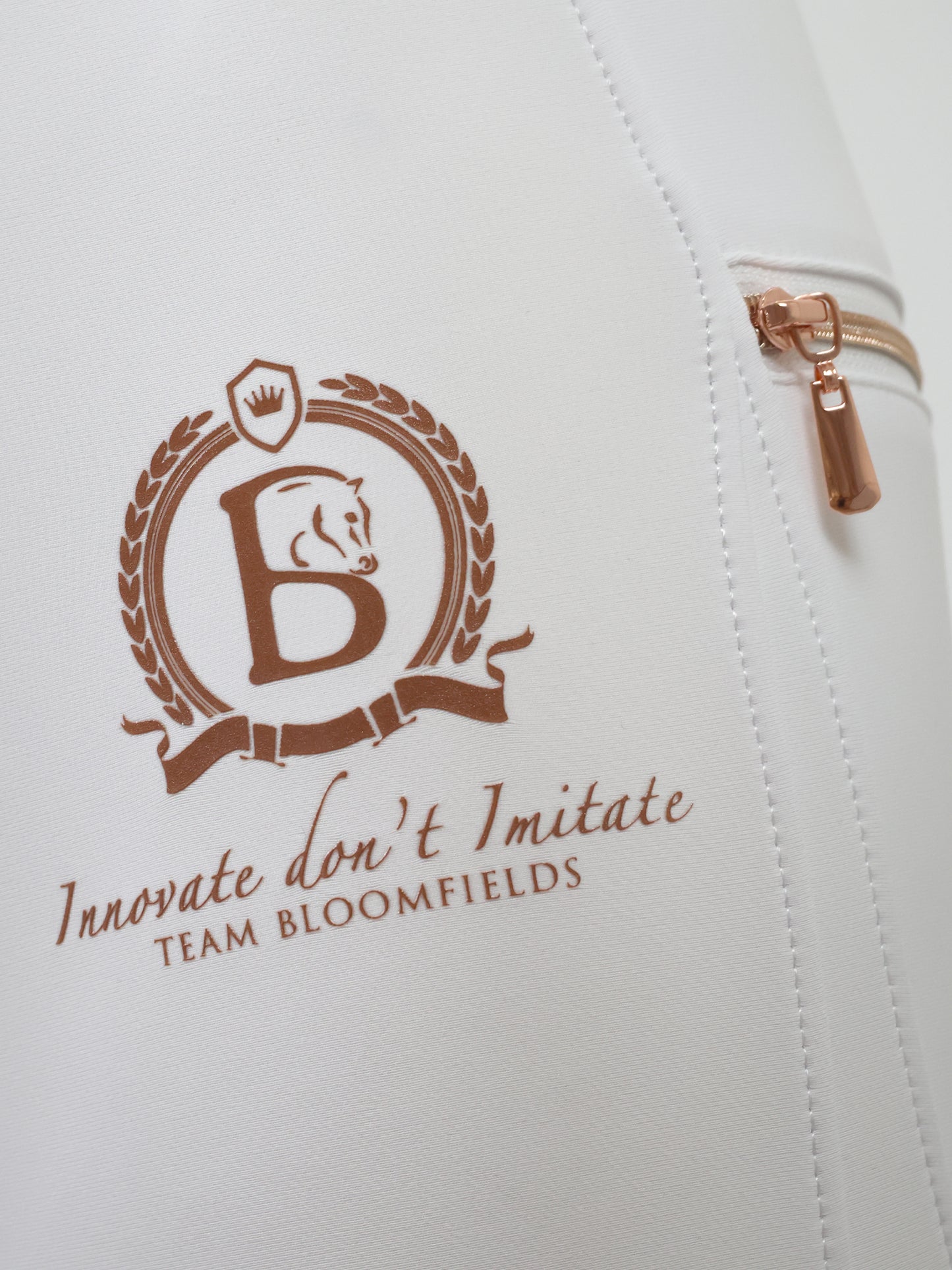 Maya Pleated White Leggings