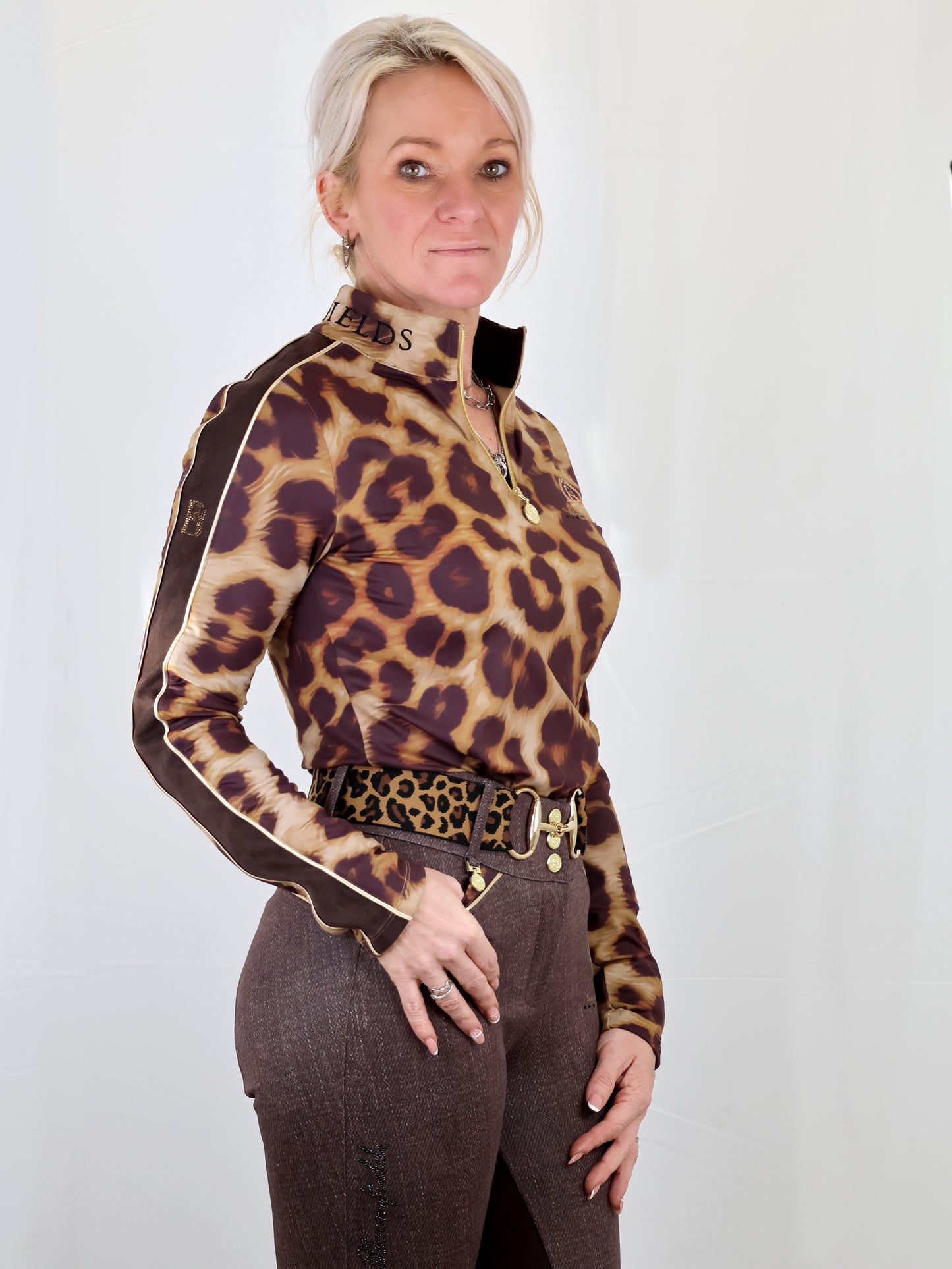 Leopard Print Long Sleeve Base Layer