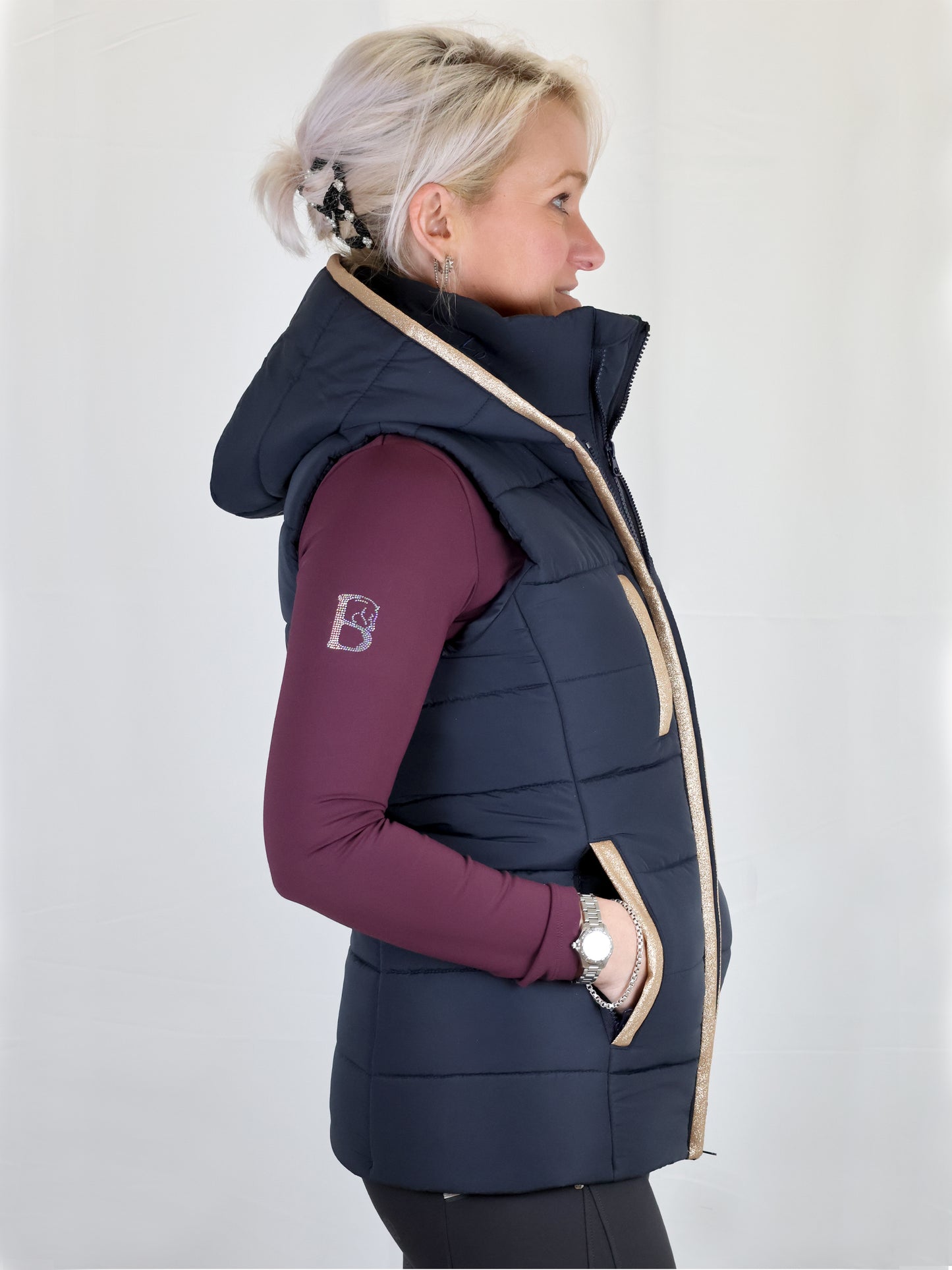Legacy Navy & Champagne Gilet