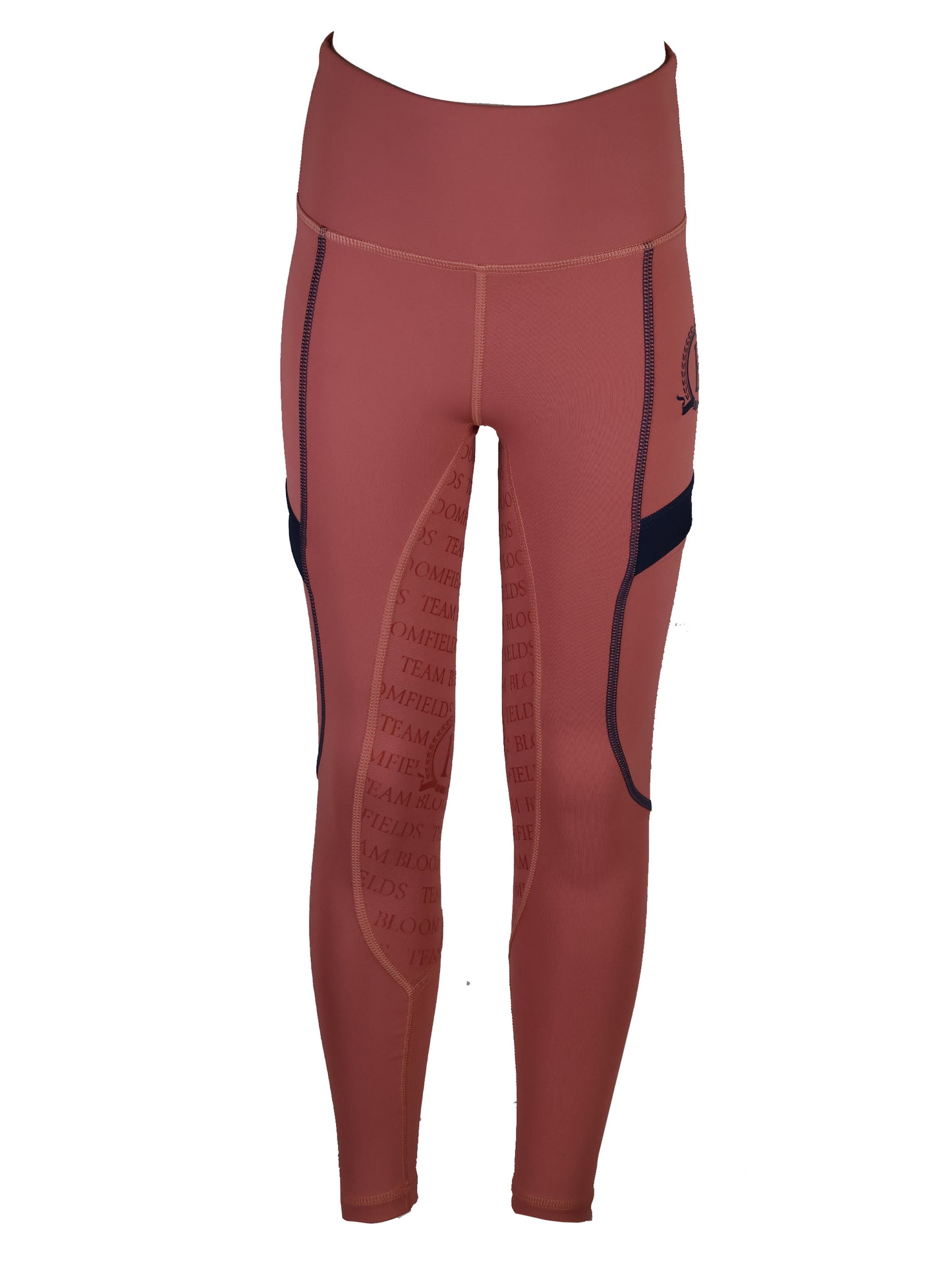 Rose with Navy Mini Leggings