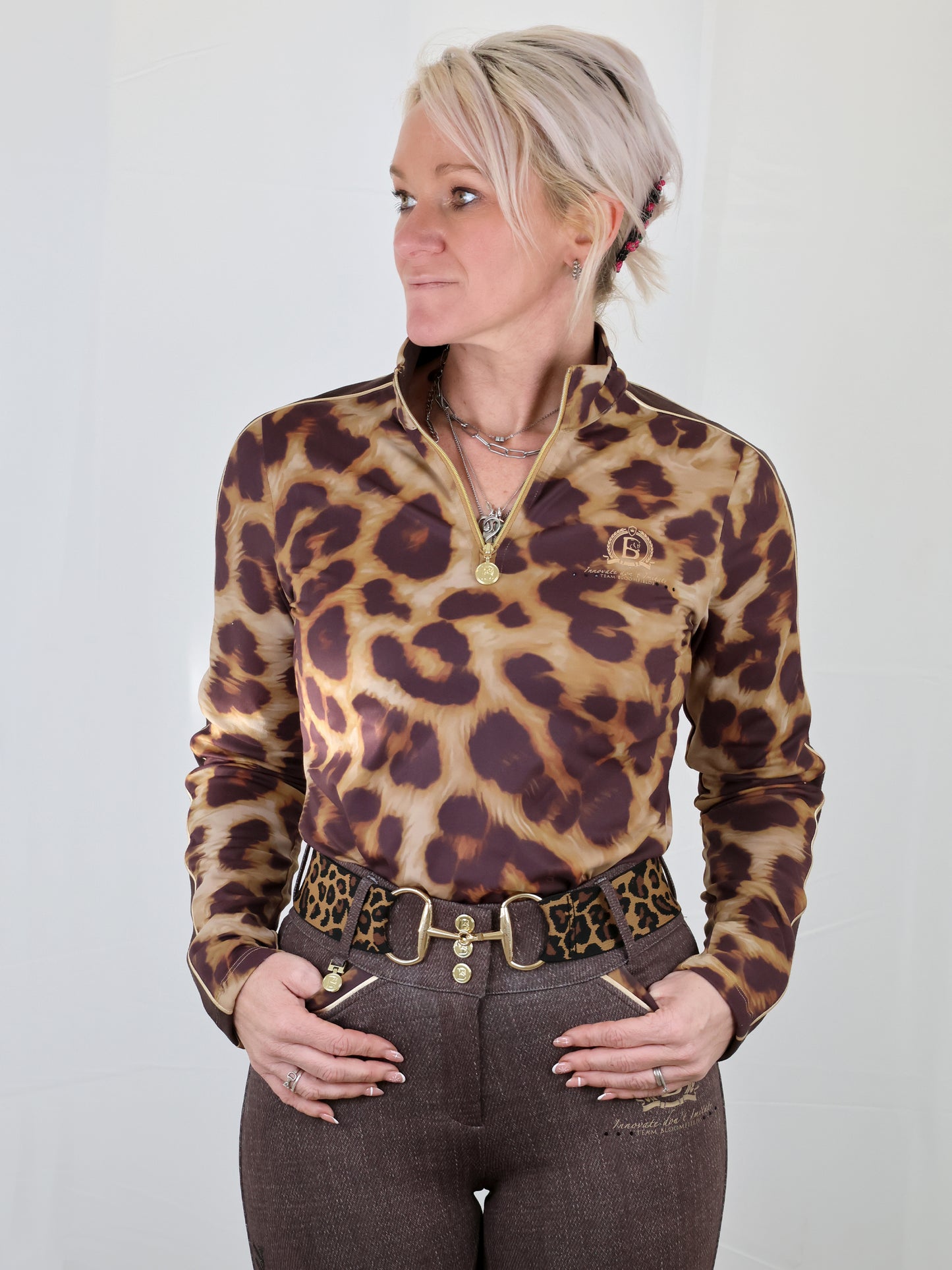 Leopard Print Long Sleeve Base Layer