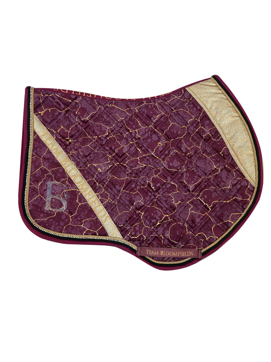 Electra Mulberry and Gold Jump Saddle Pad