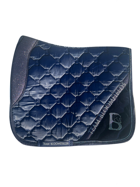 Navy & Navy Sparkle Dressage Saddle Pad