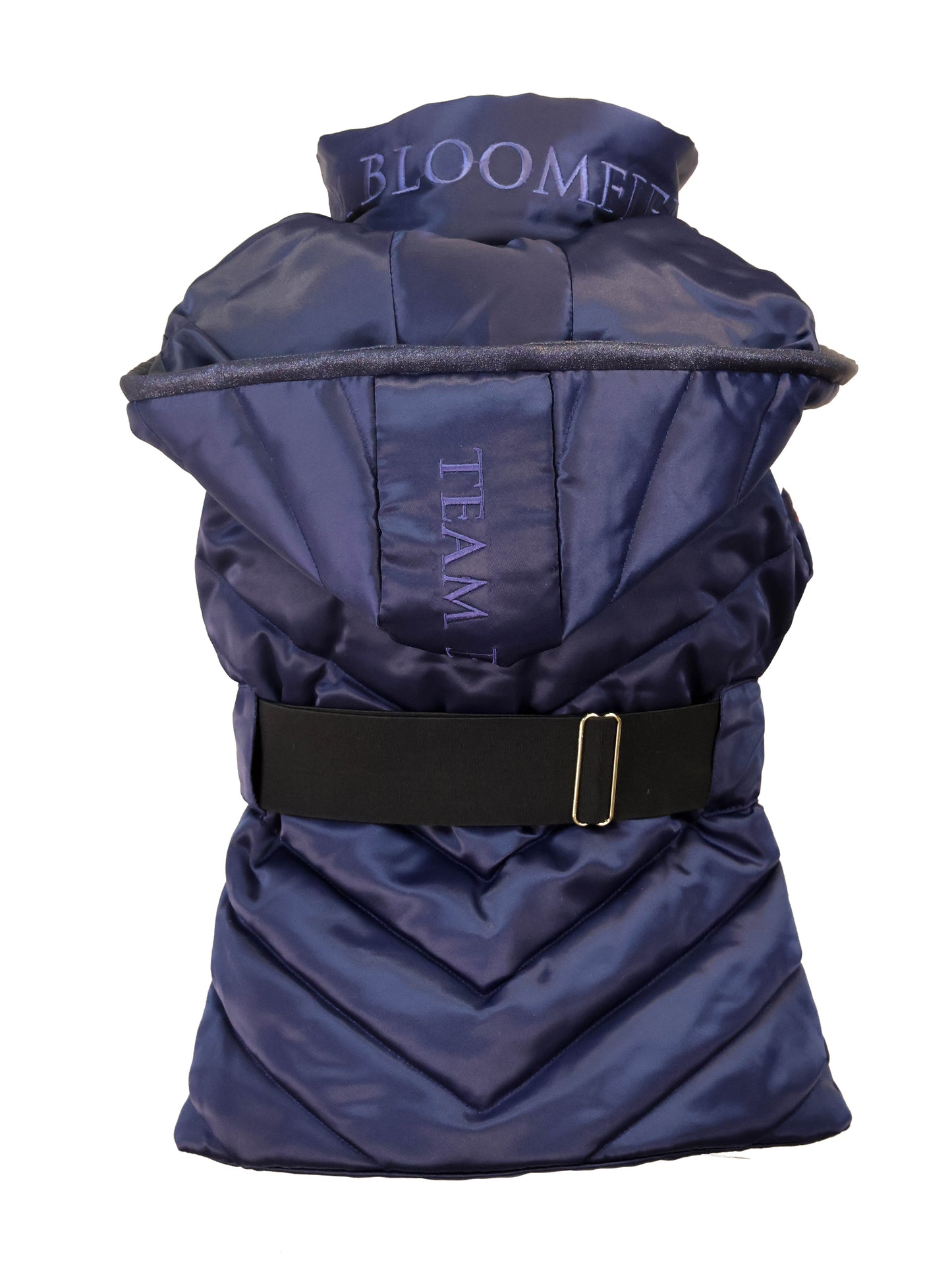 Ella Navy Hooded Mini Gilet