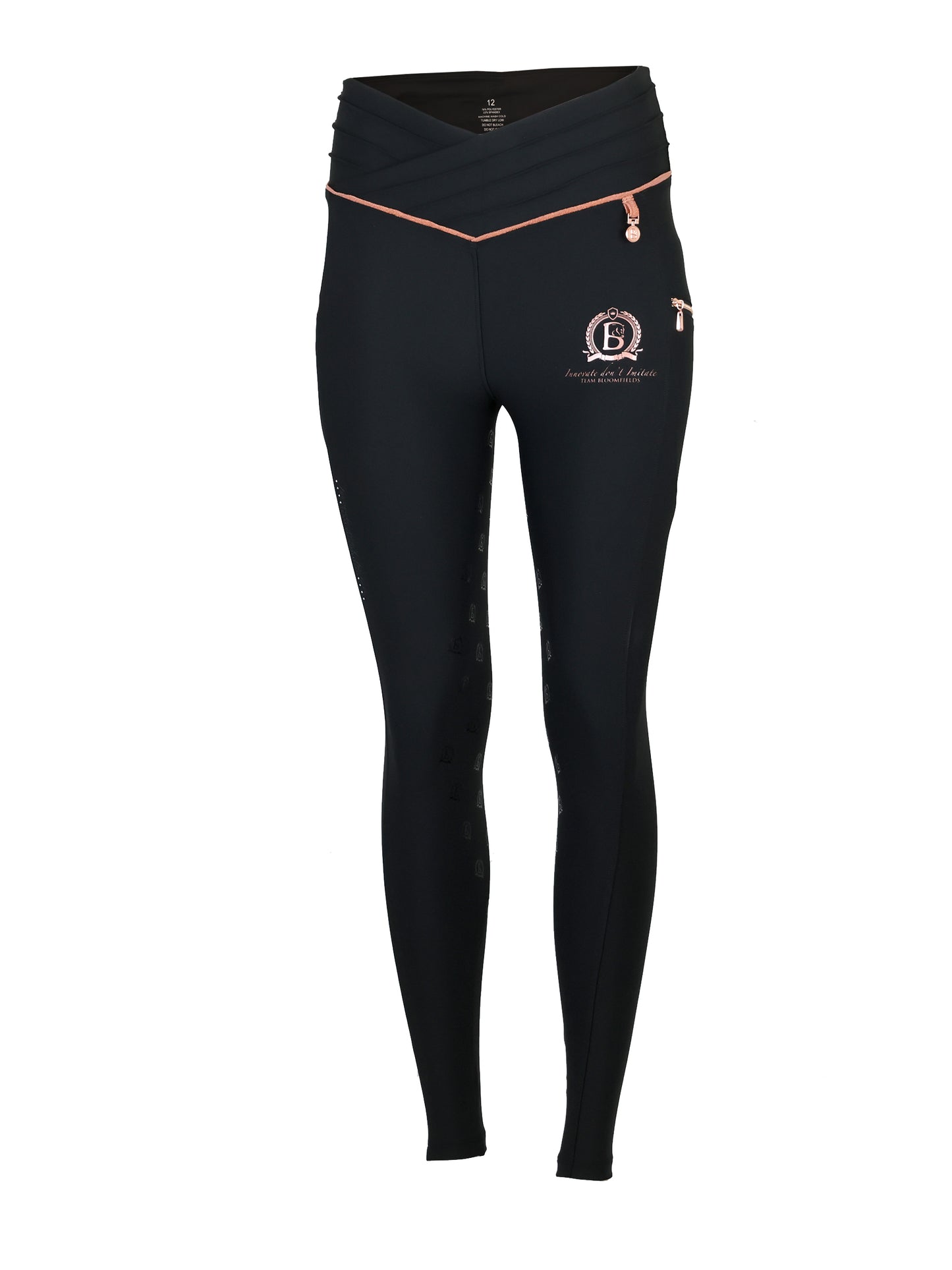 Maya Pleated Black Leggings