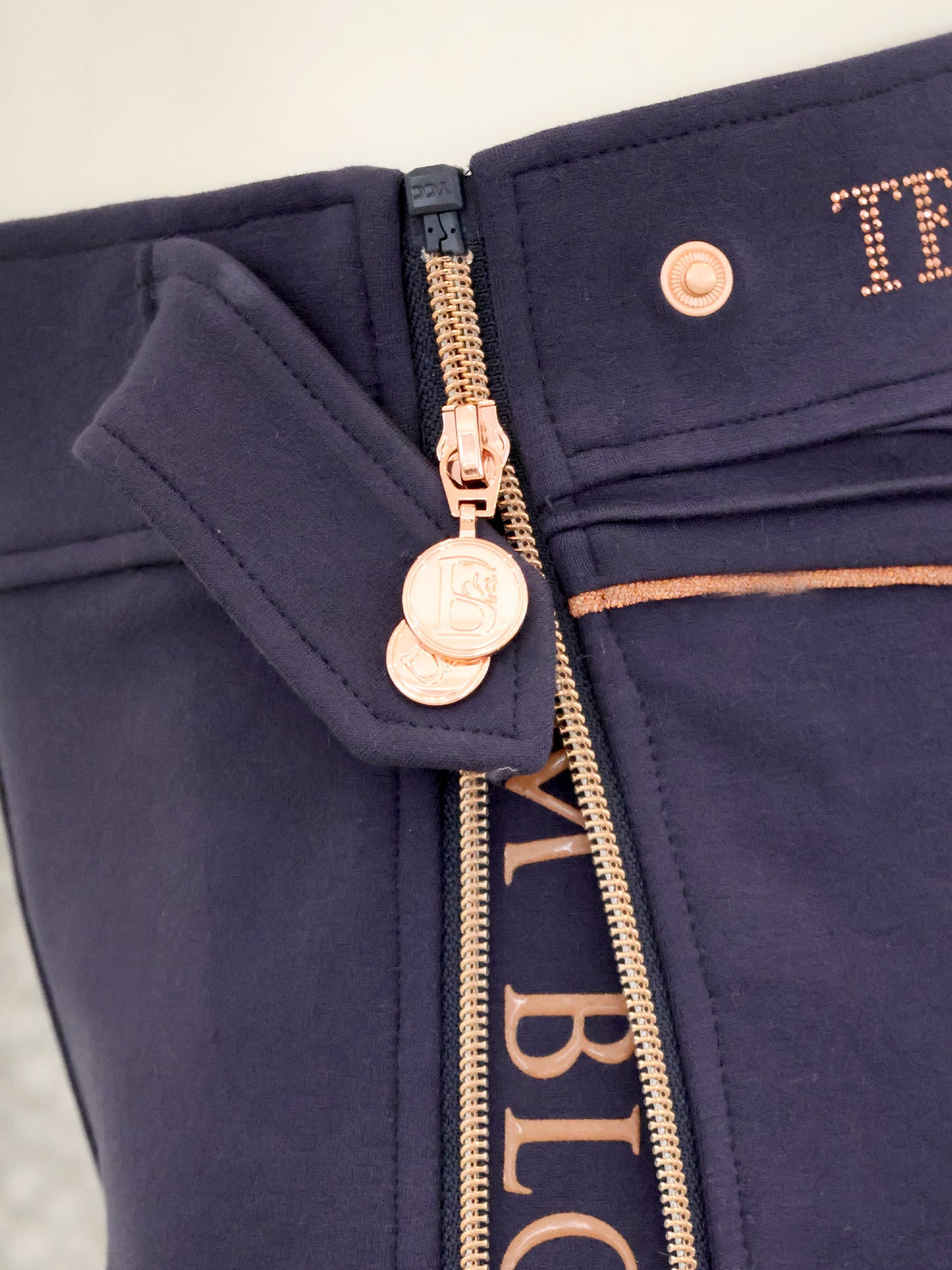 Navy Crystal Fully Removable Over Riders