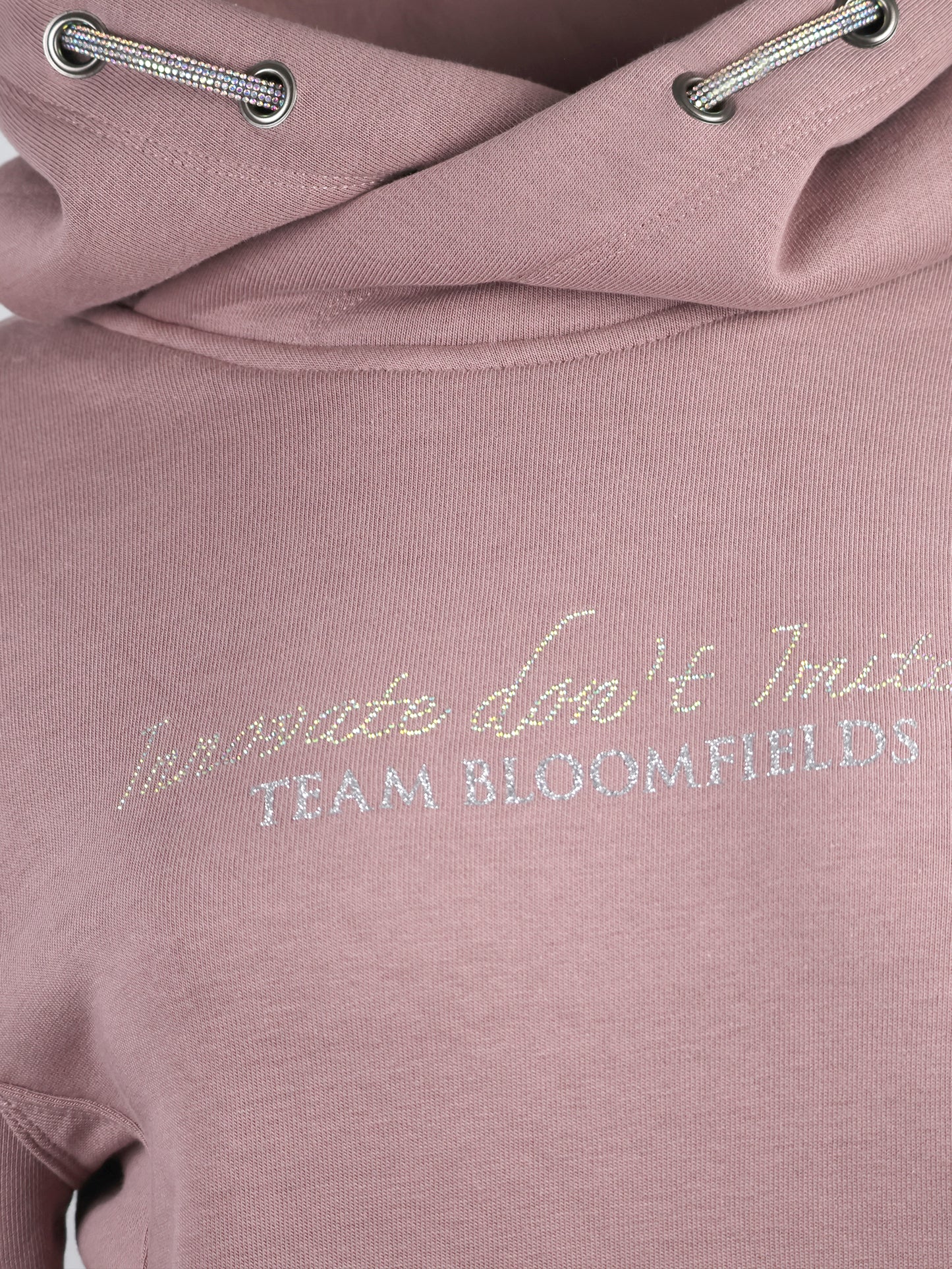 Amelia Heather with Silver Cross Necked Adult's Hoodie