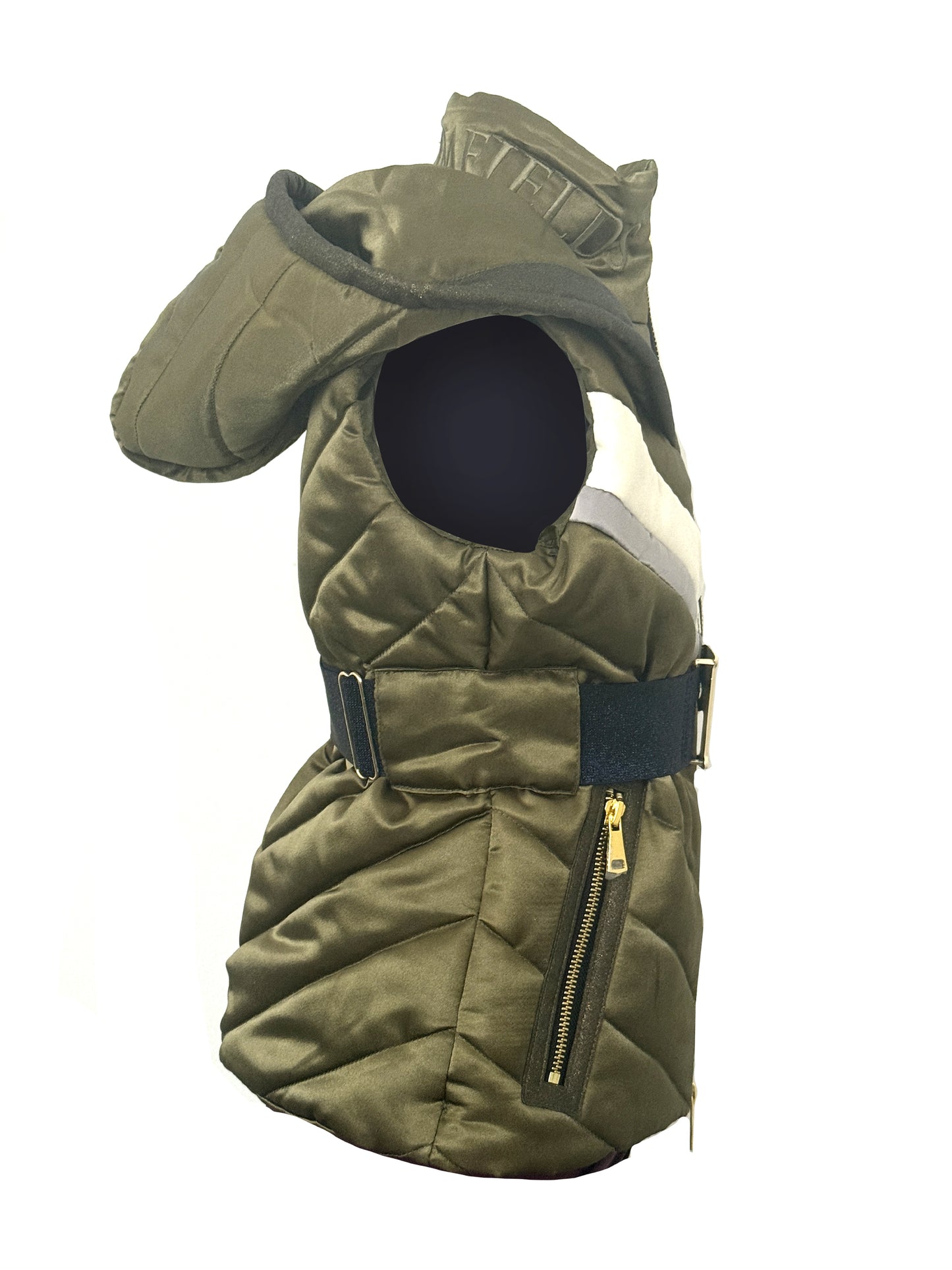 Ella Olive Mini Hooded Gilet