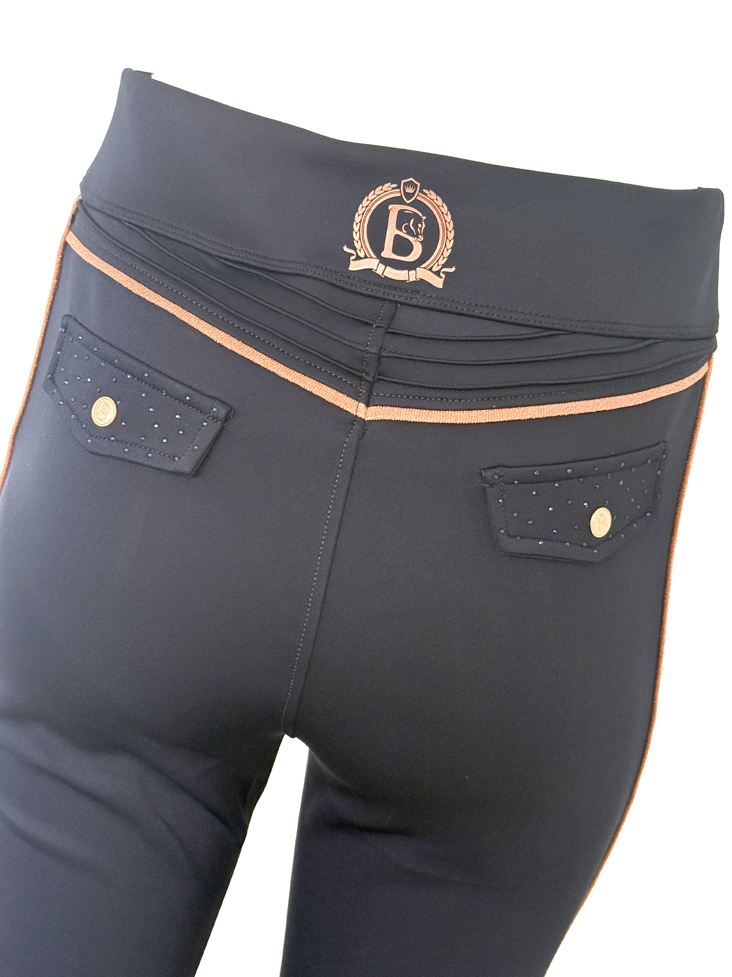 Chelsea Crystal in Navy Mini Lounge Trousers