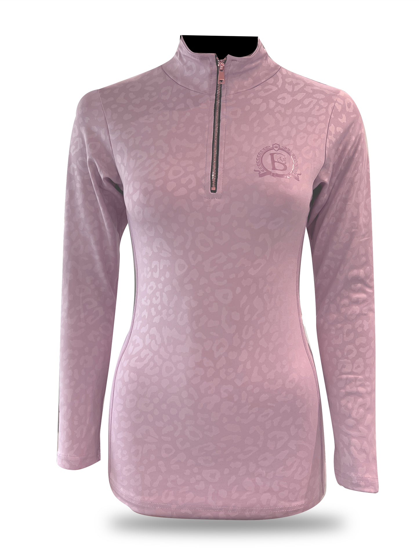 Leonora Pink Leopard Print Base Layer with Long Sleeve