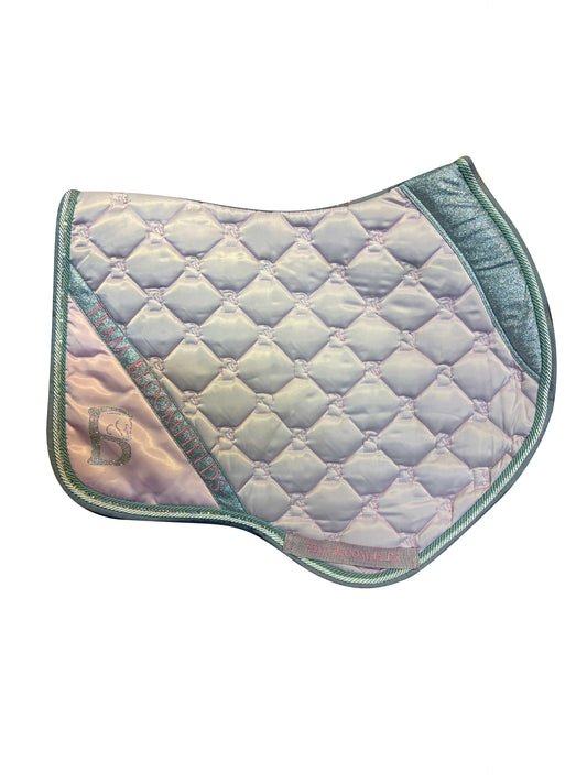 Pink & Silver Sparkle Jump Saddle Pad