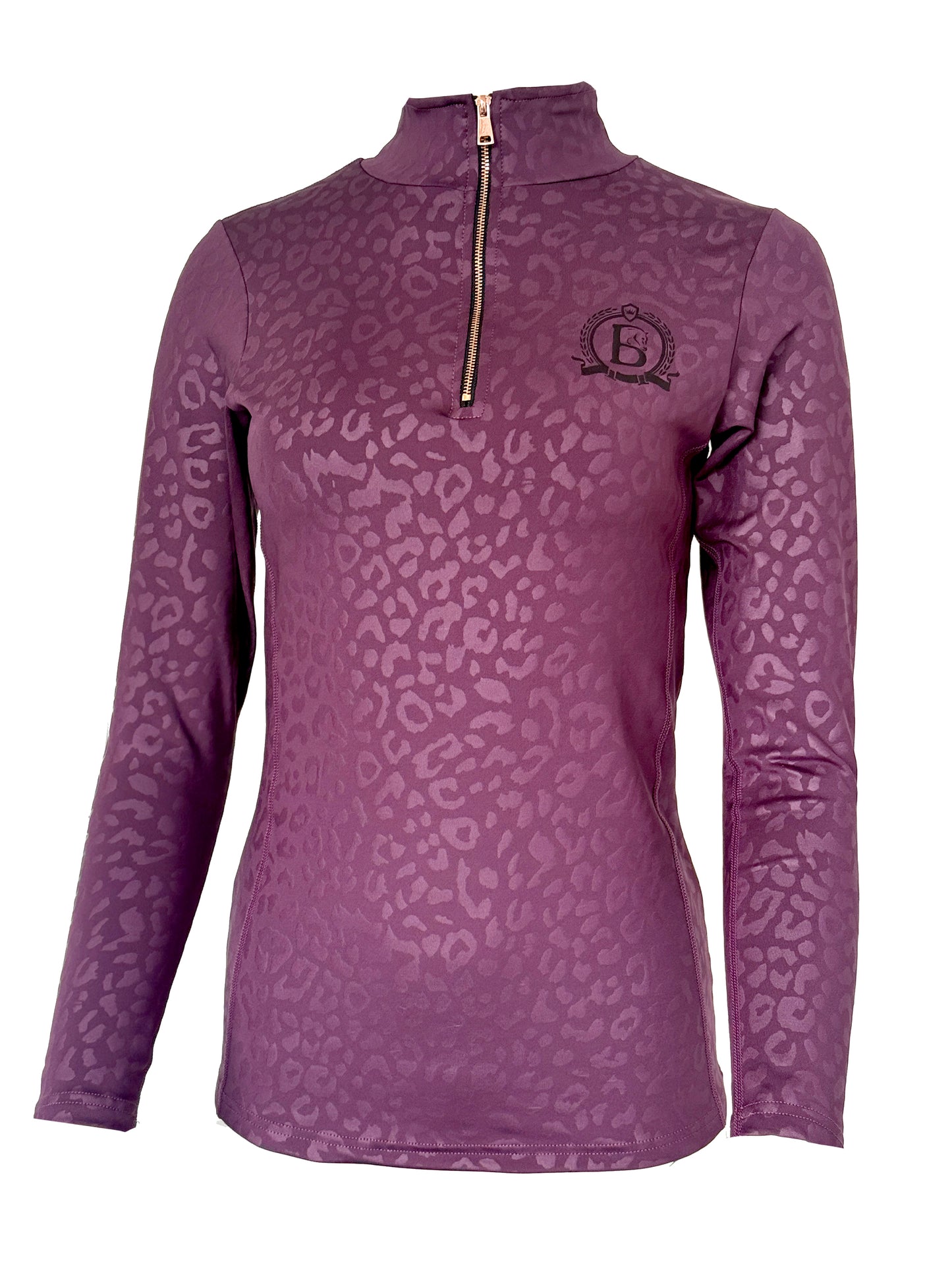 Leonora Plum Leopard Print Base Layer