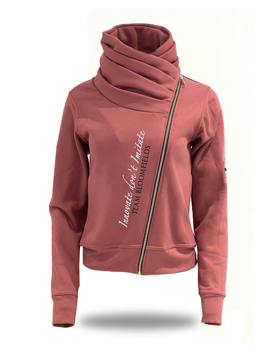 Sabrina Burnt Apricot Mini Ruffle Collar Top