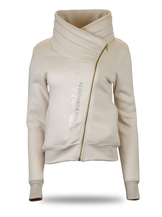 Sabrina Winter White Mini Ruffle Collar Top