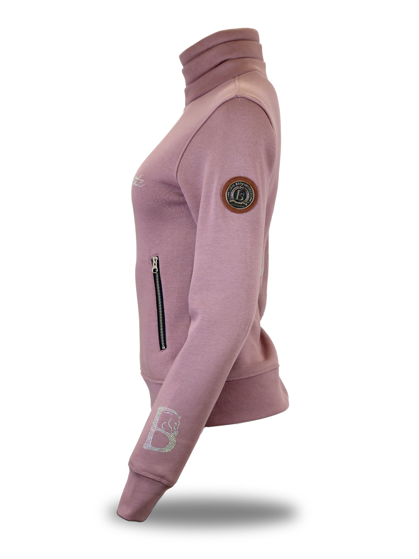 Kids Sade in Heather with Quarter Zip Top