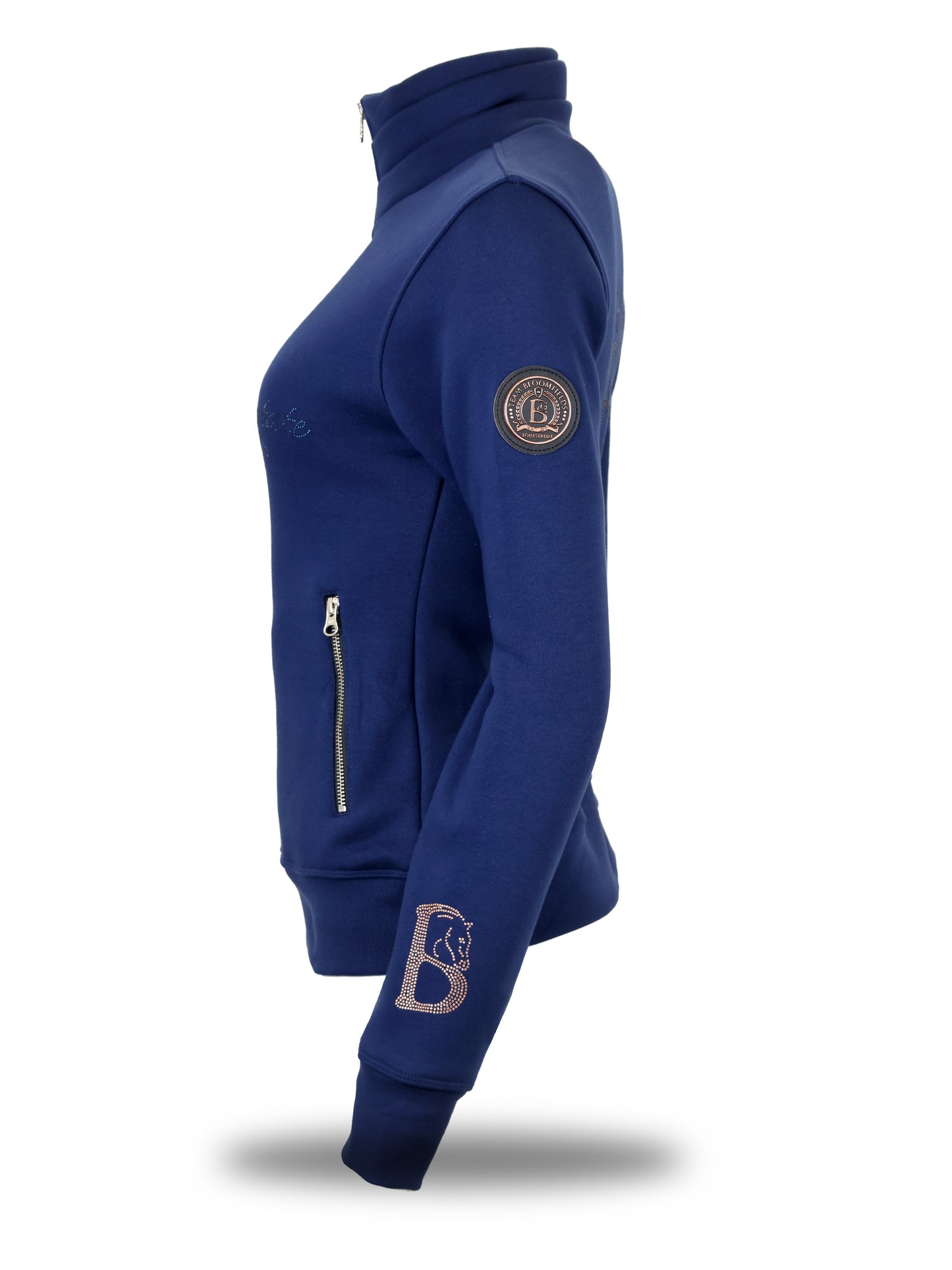 Kids Sade in Navy & Navy Quarter Zip Top