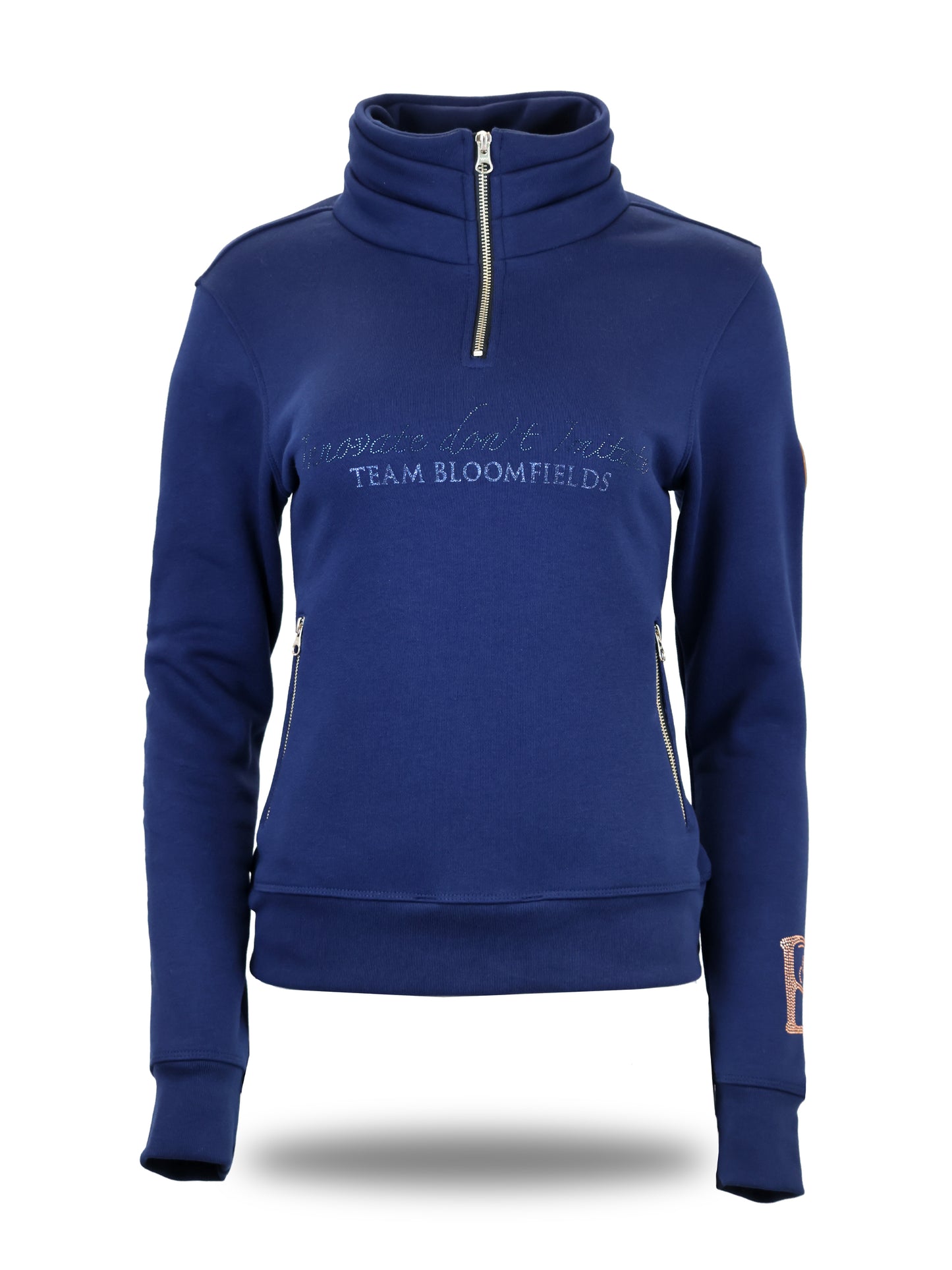 Kids Sade in Navy & Navy Quarter Zip Top