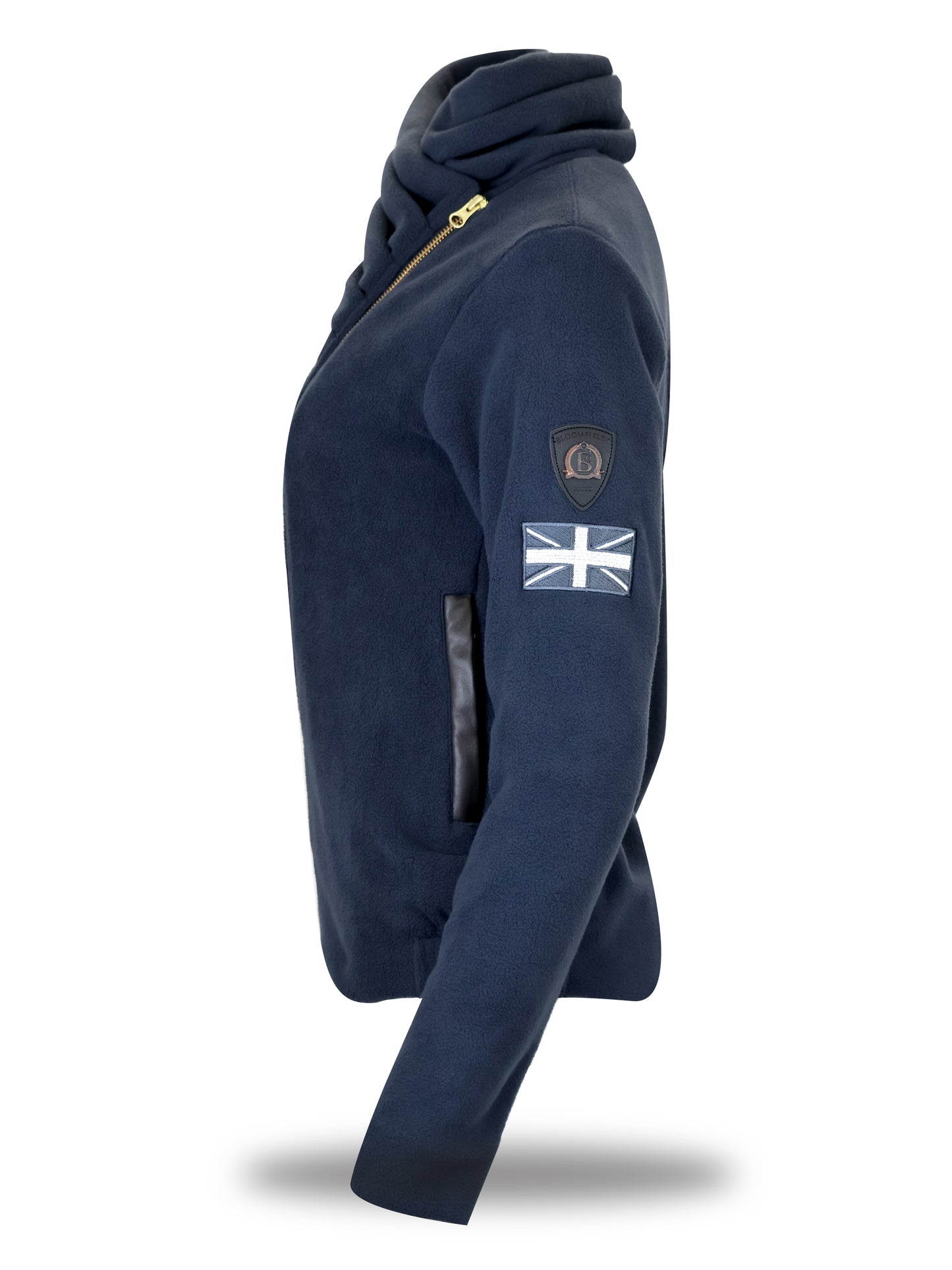 Mini Selena Navy Fleece Jacket