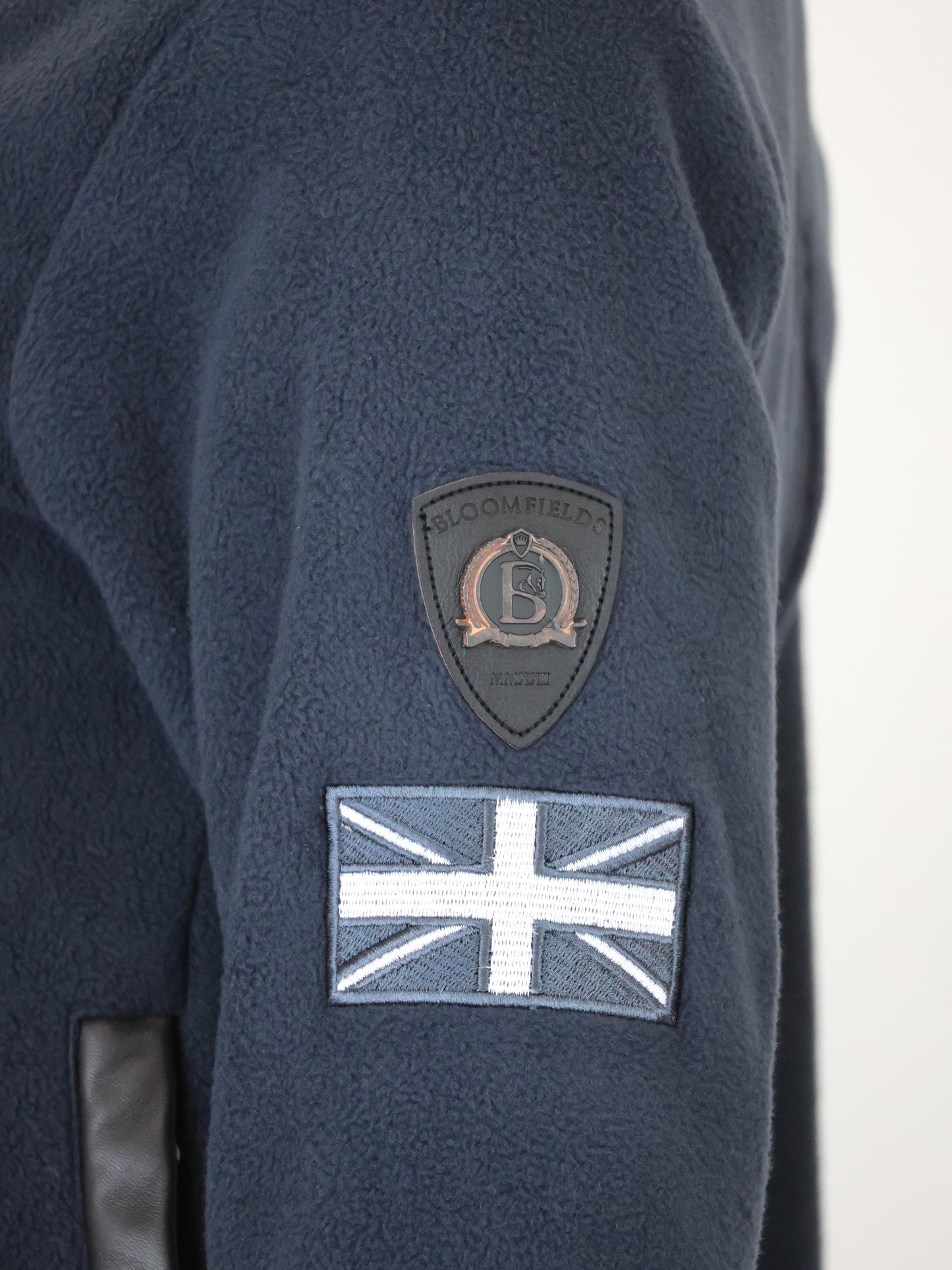 Mini Selena Navy Fleece Jacket