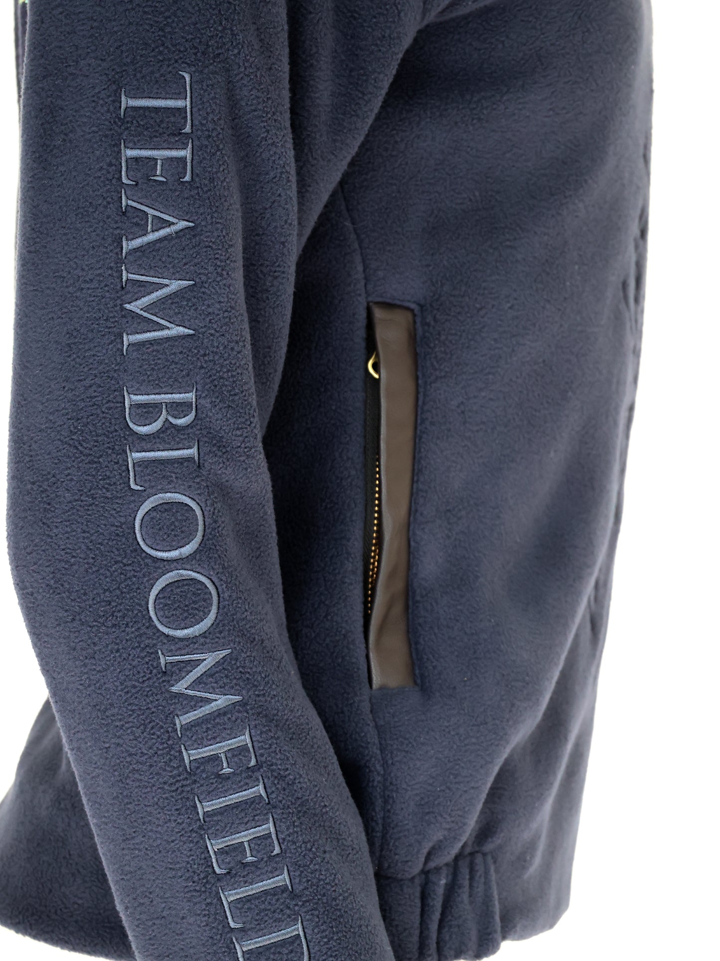 Mini Selena Navy Fleece Jacket