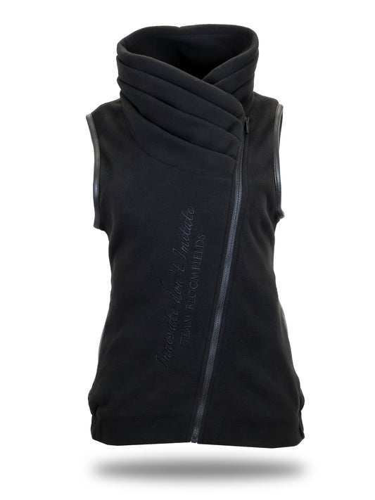 Mini Sienna Country Fleece Gilet Black