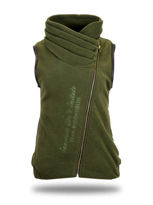Mini Sienna Country Fleece Gilet Olive