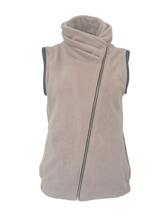 Mini Sienna Country Fleece Gilet Stone