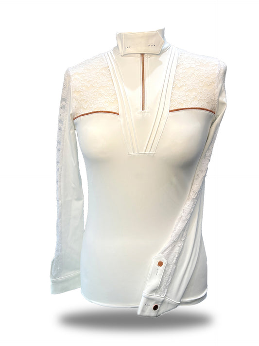 Sophia White Lace Show Shirt