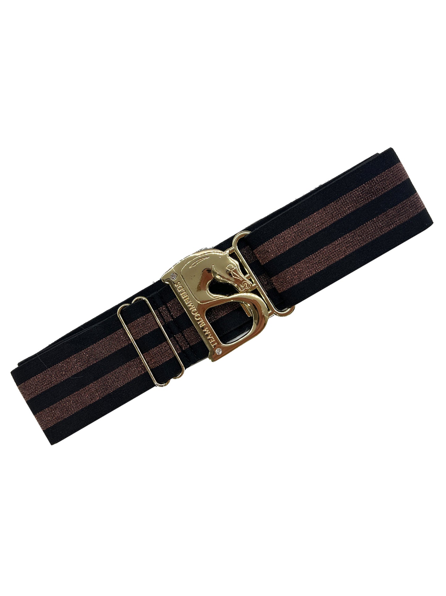 Black & Chocolate With Gold Bloomfields B Belt