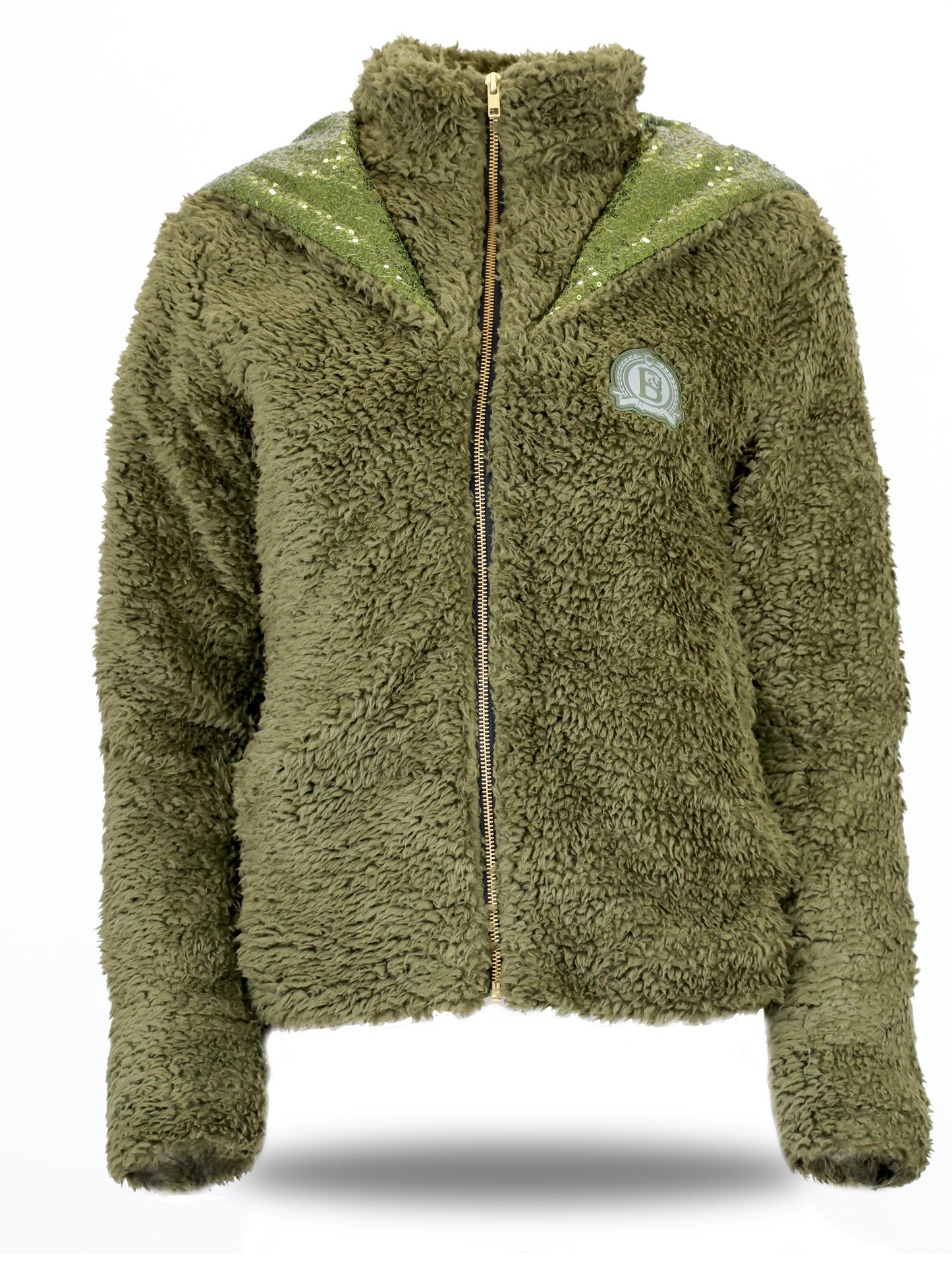 Taggie Olive Double Collar Teddybear Fleece