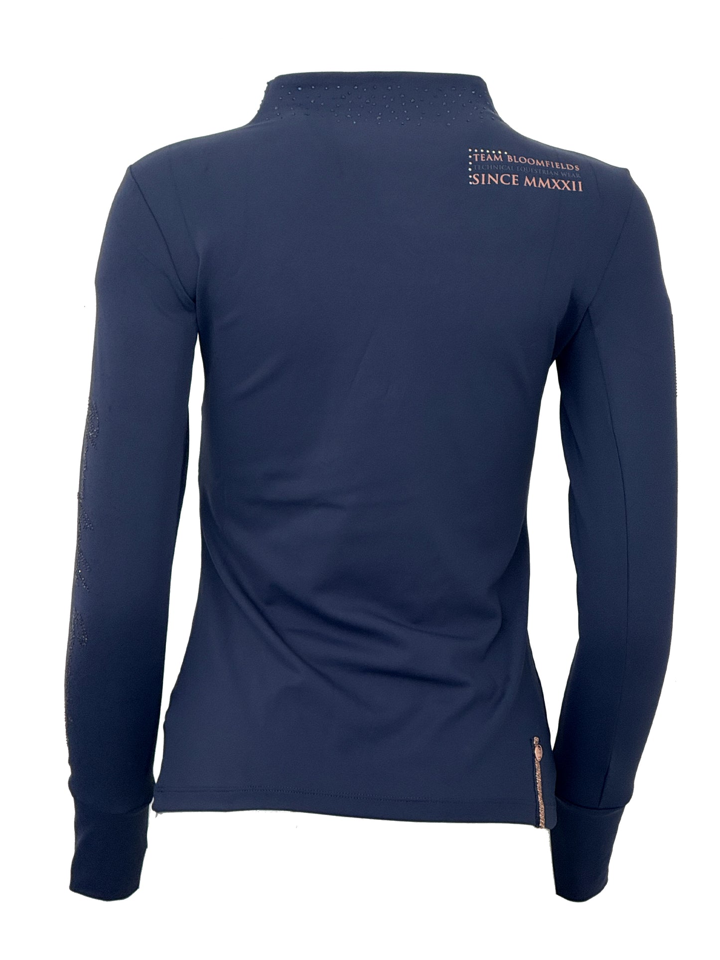 Cora Crystal Diagonal Zip Sport Jacket