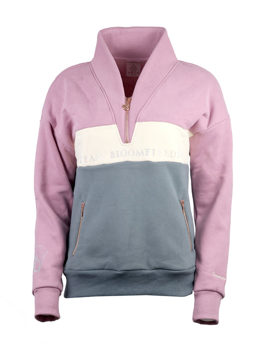 Vanessa V Neck Adult's Top In Tri-Colour