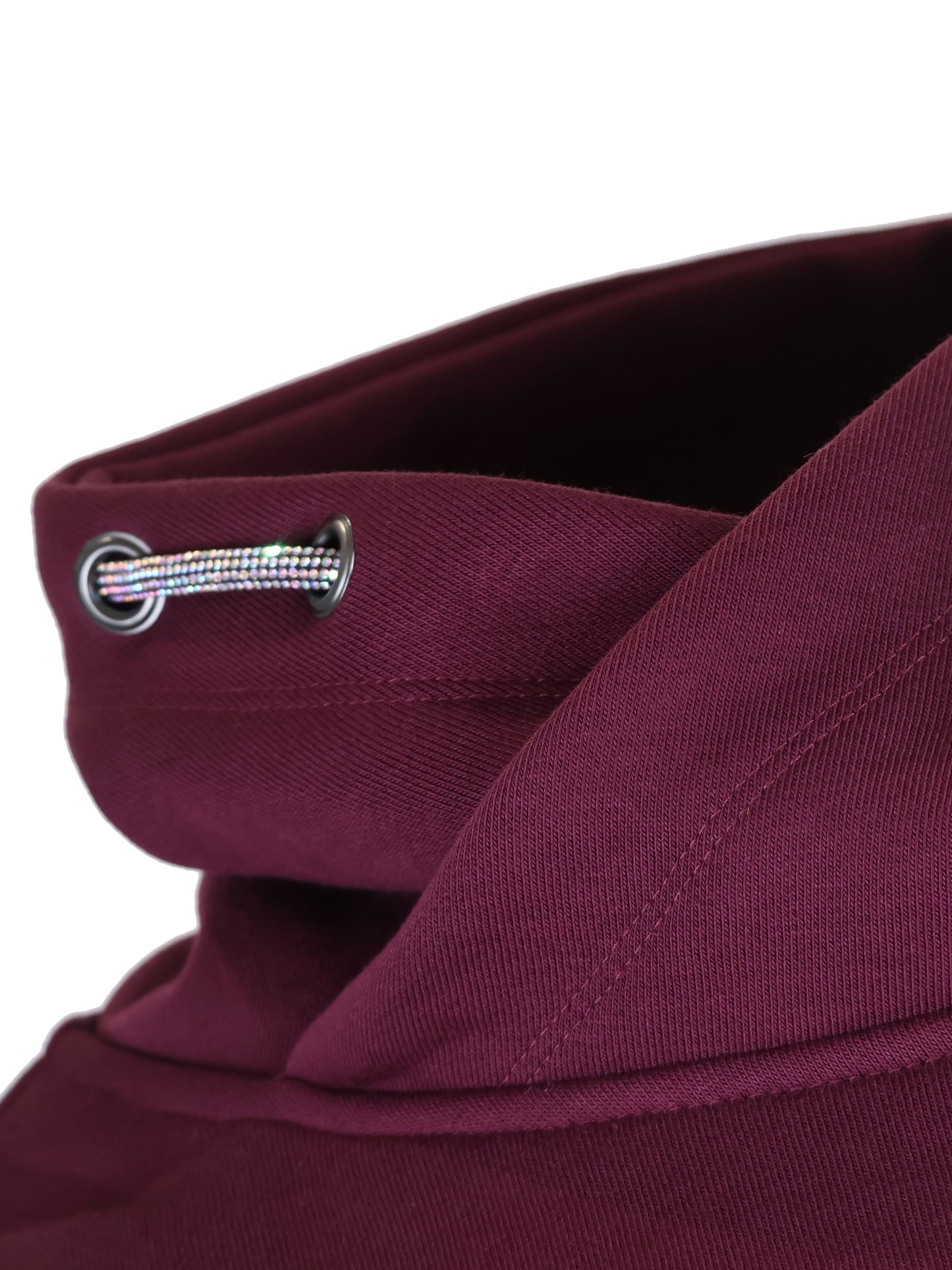 Amelia Burgundy With Gold Necked Adult's Hoodie