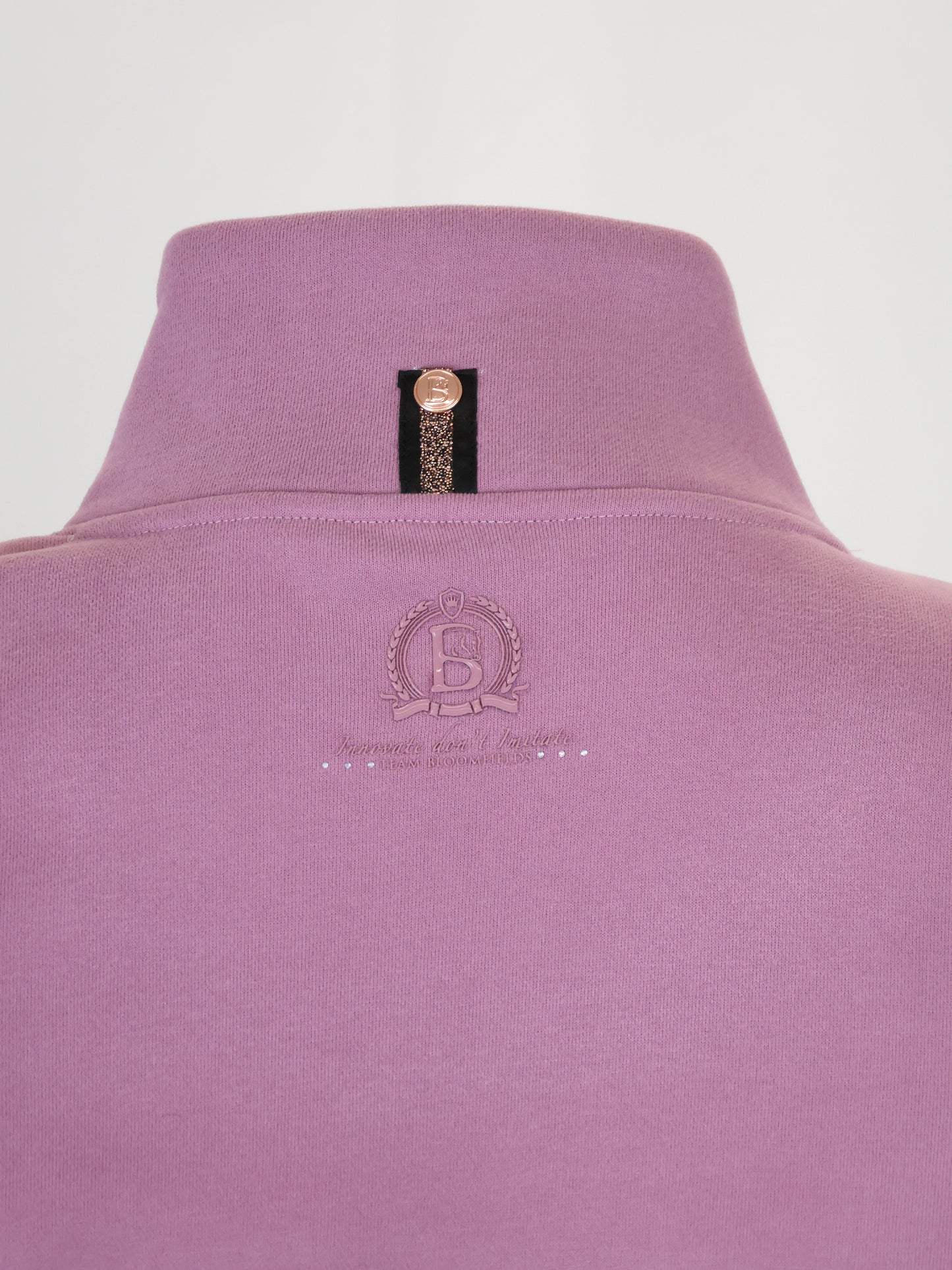 Vanessa V Neck Top In Tri-Colour Pink, Cream & Grey
