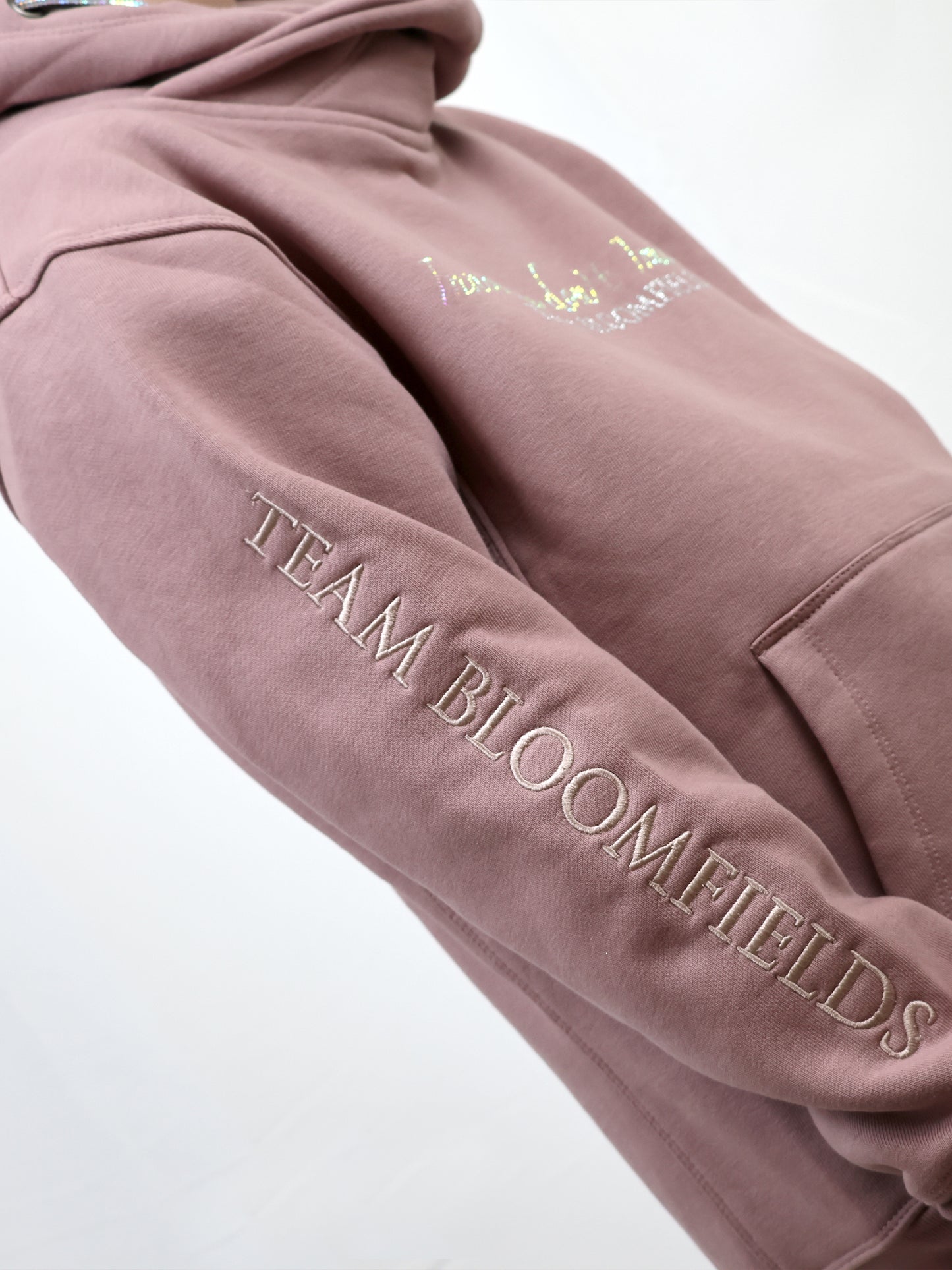 Amelia Mini Heather Cross Necked Hoodie