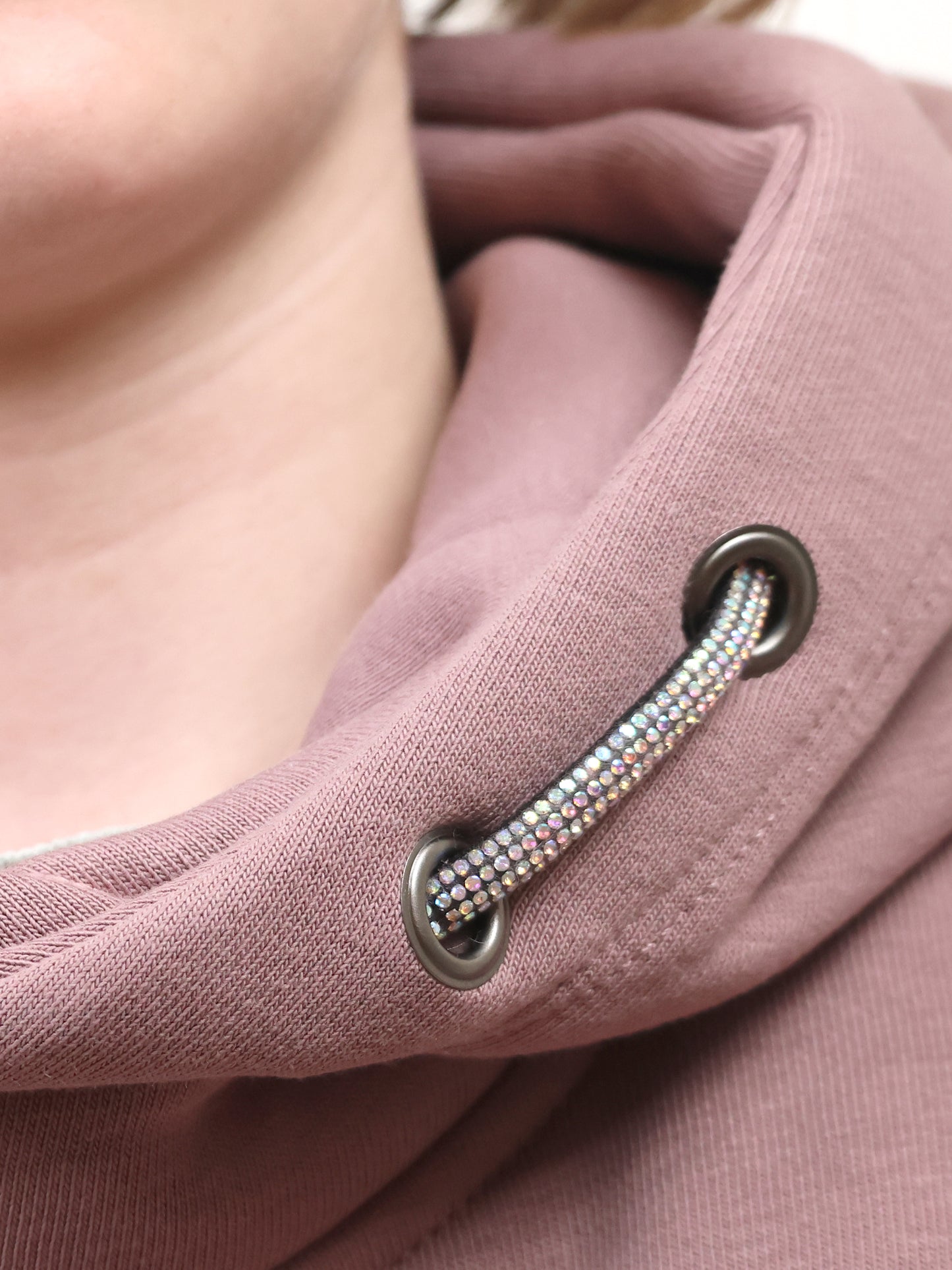 Amelia Mini Heather Cross Necked Hoodie